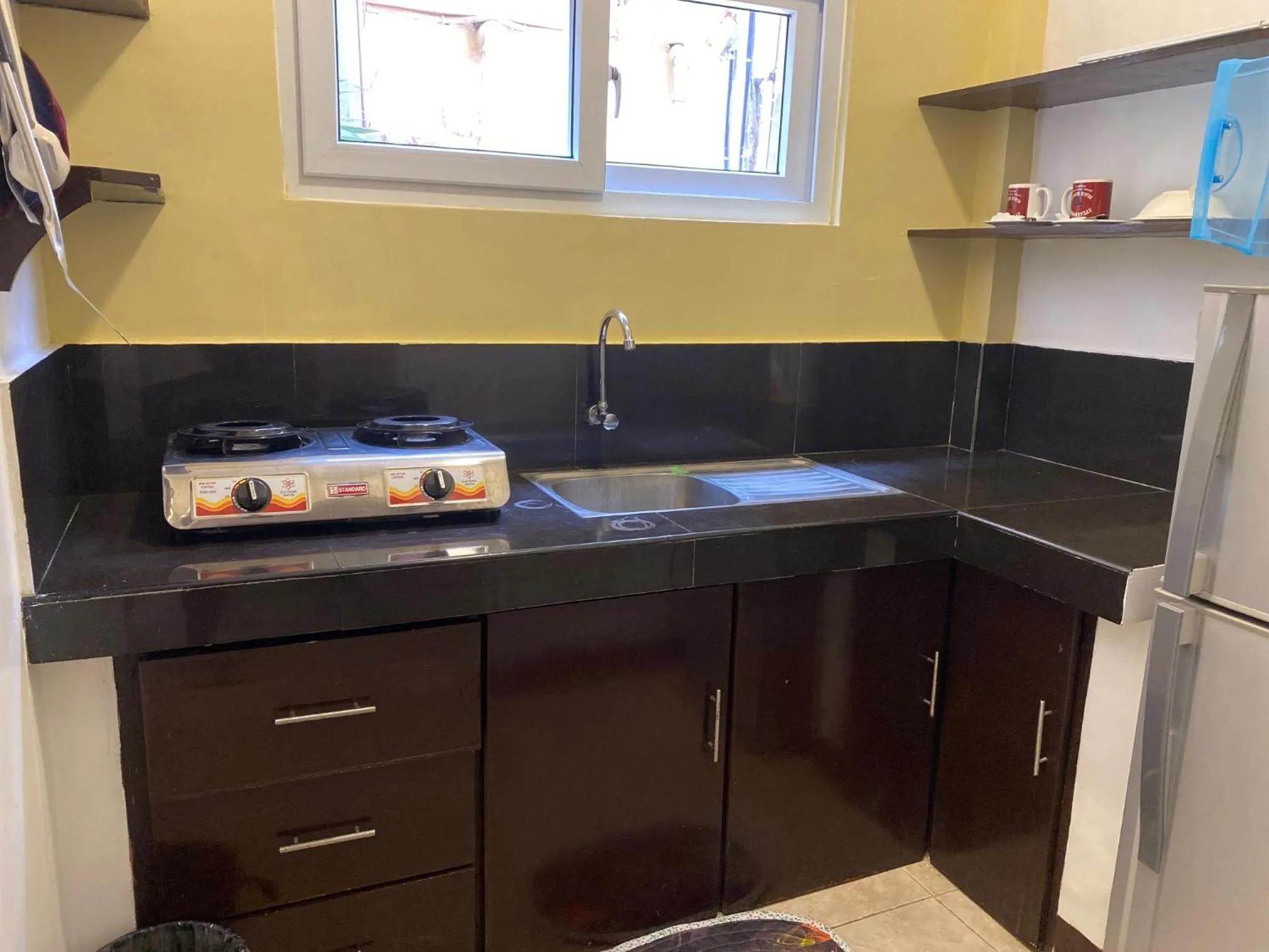 Kitchen or kitchenette in Papa Freds Beach Resort