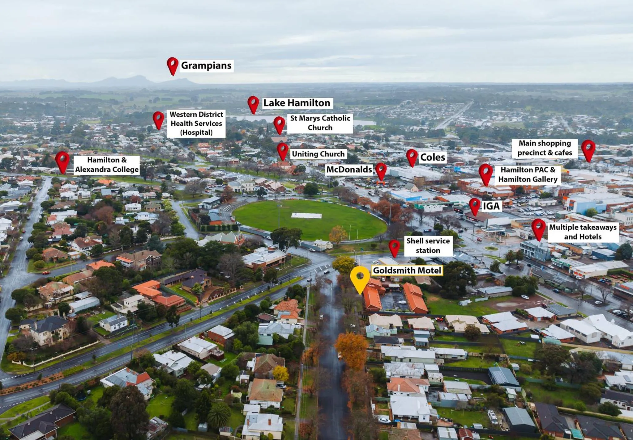 Location in AAt 28 Goldsmith Motel