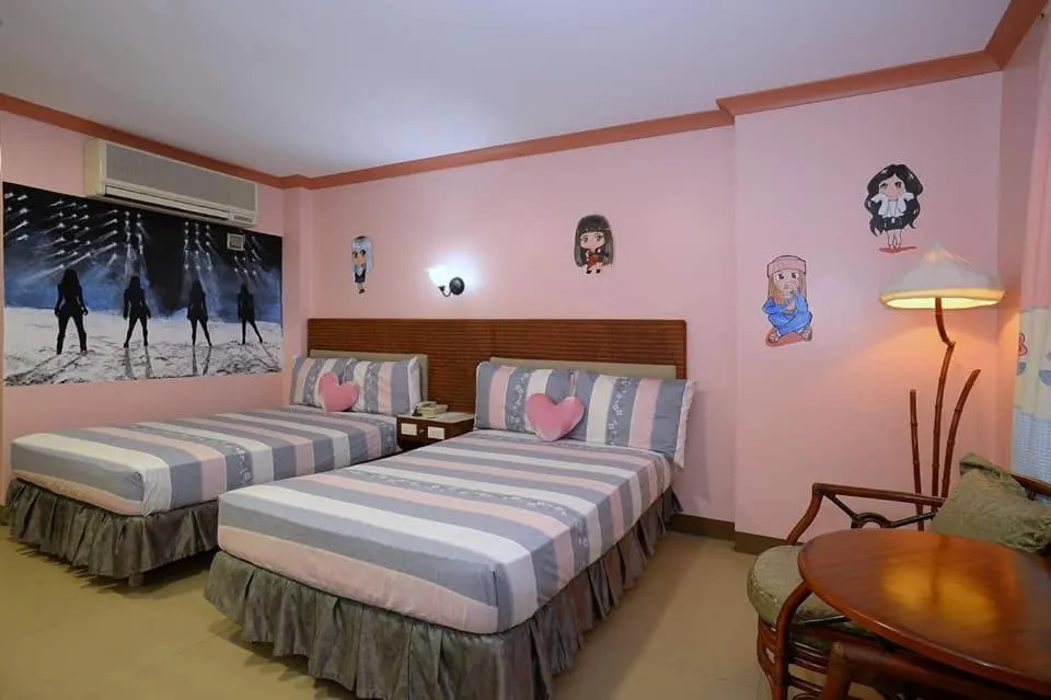 Bed in The Golden Pine Hotel