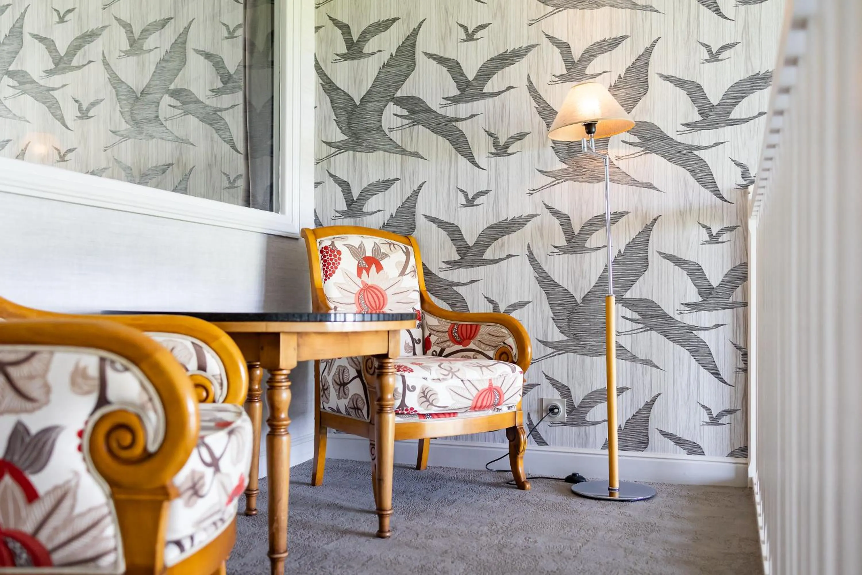 Seating area in Le Relais Saint Michel