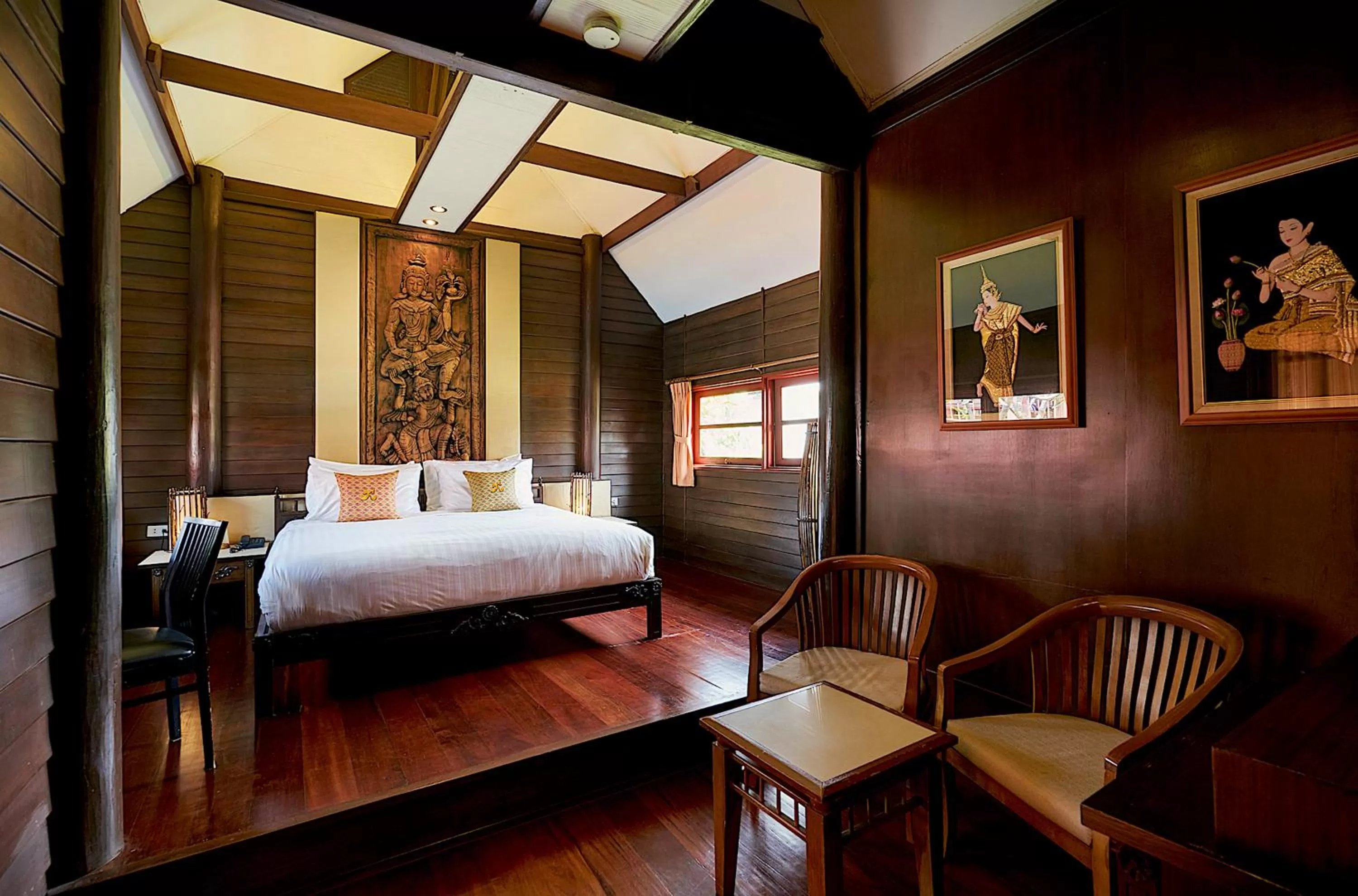 Bed in Ruenkanok Thaihouse Resort