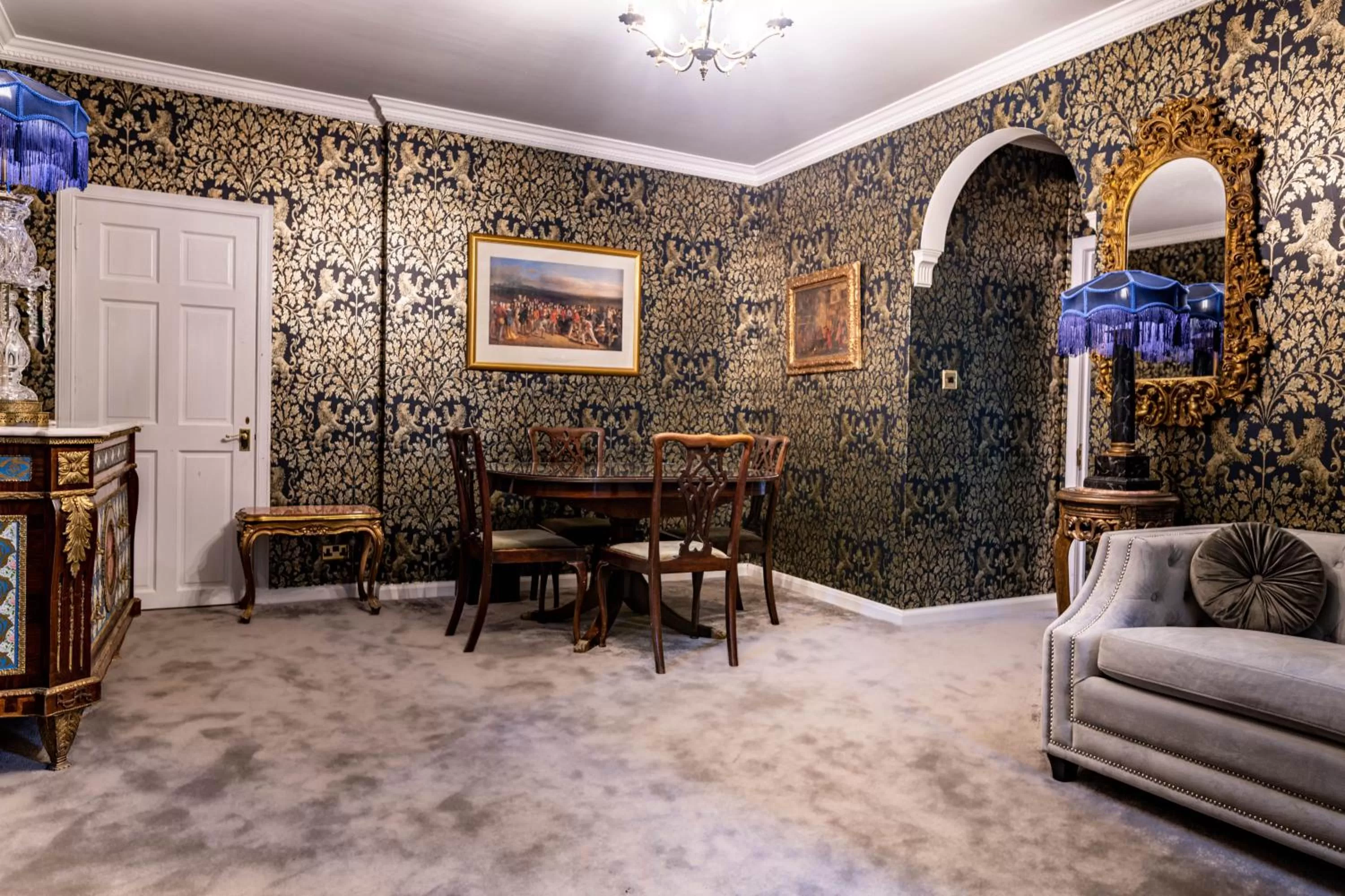 Seating area in Melville Castle Hotel