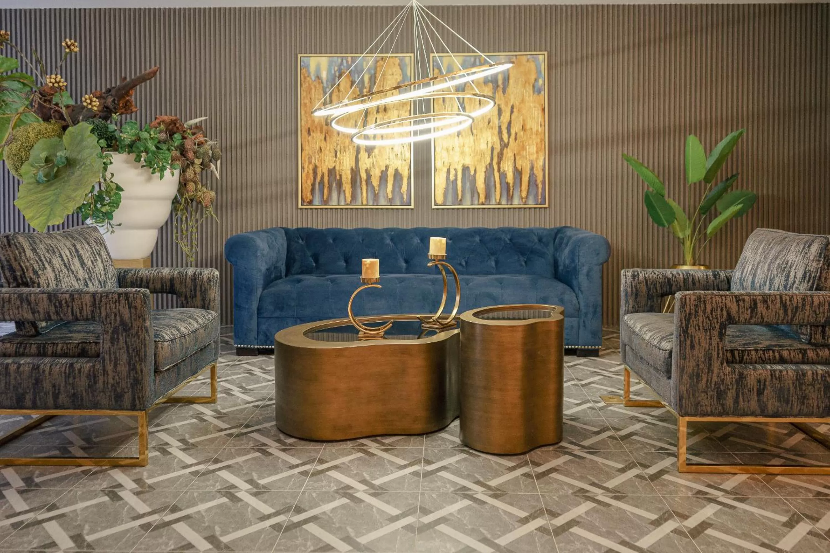 Seating area in First Class Hotel