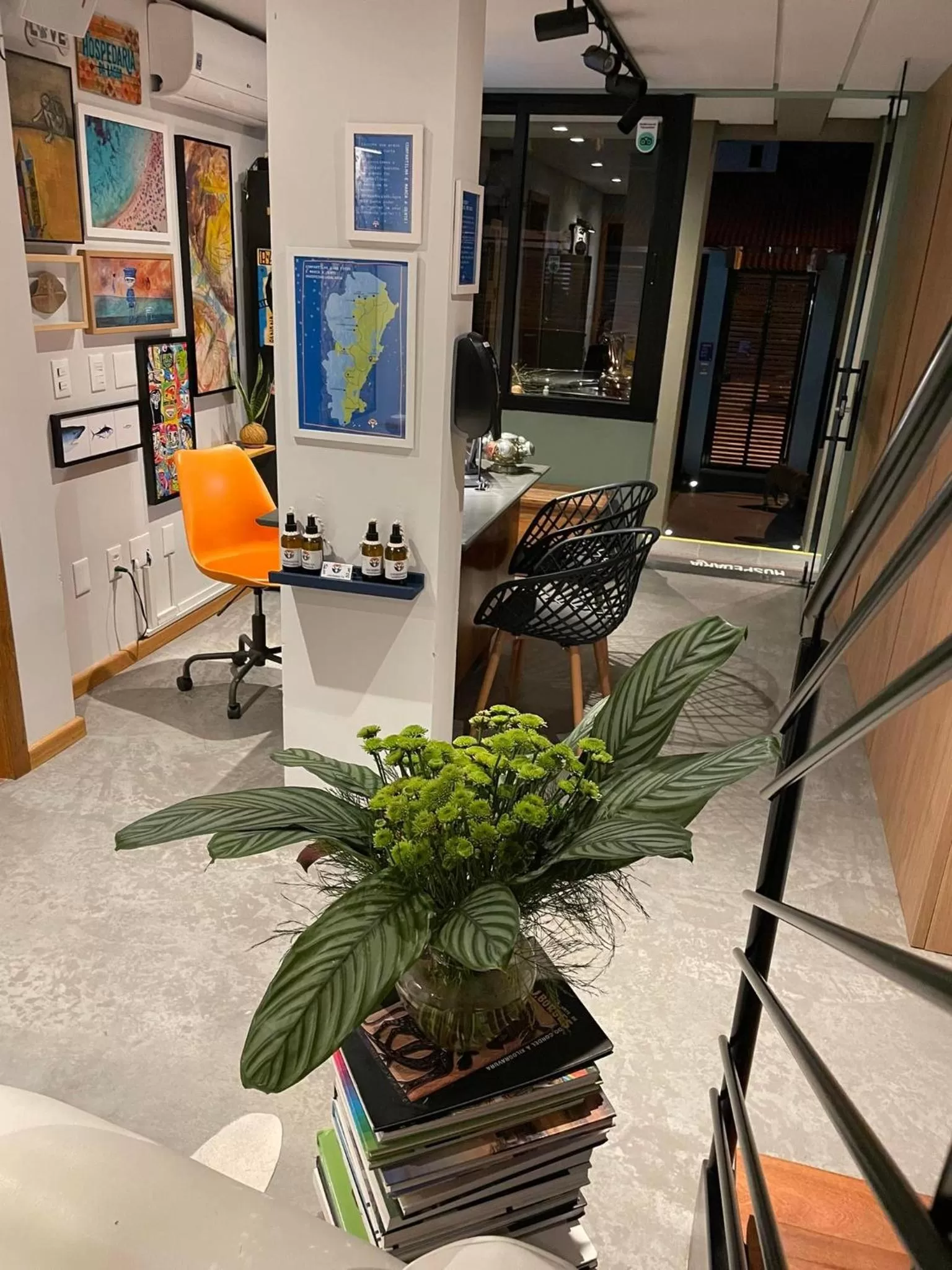 Lobby or reception in Hospedaria da Lagoa