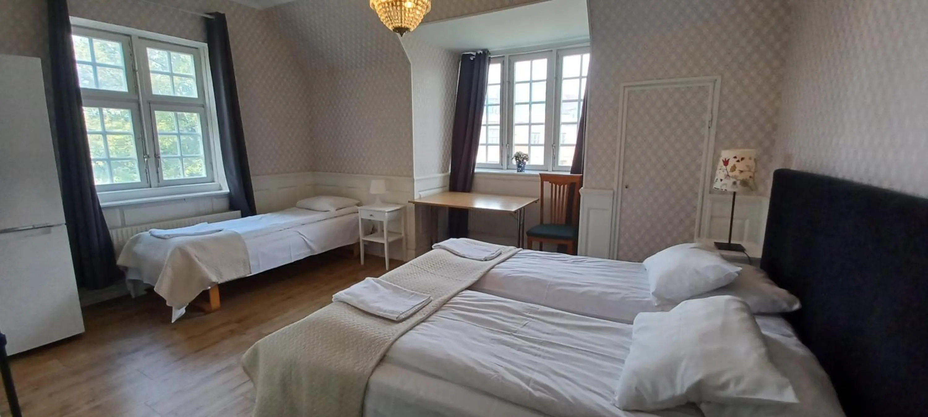 Bed in Halmstad Hotell & Vandrarhem Kaptenshamn