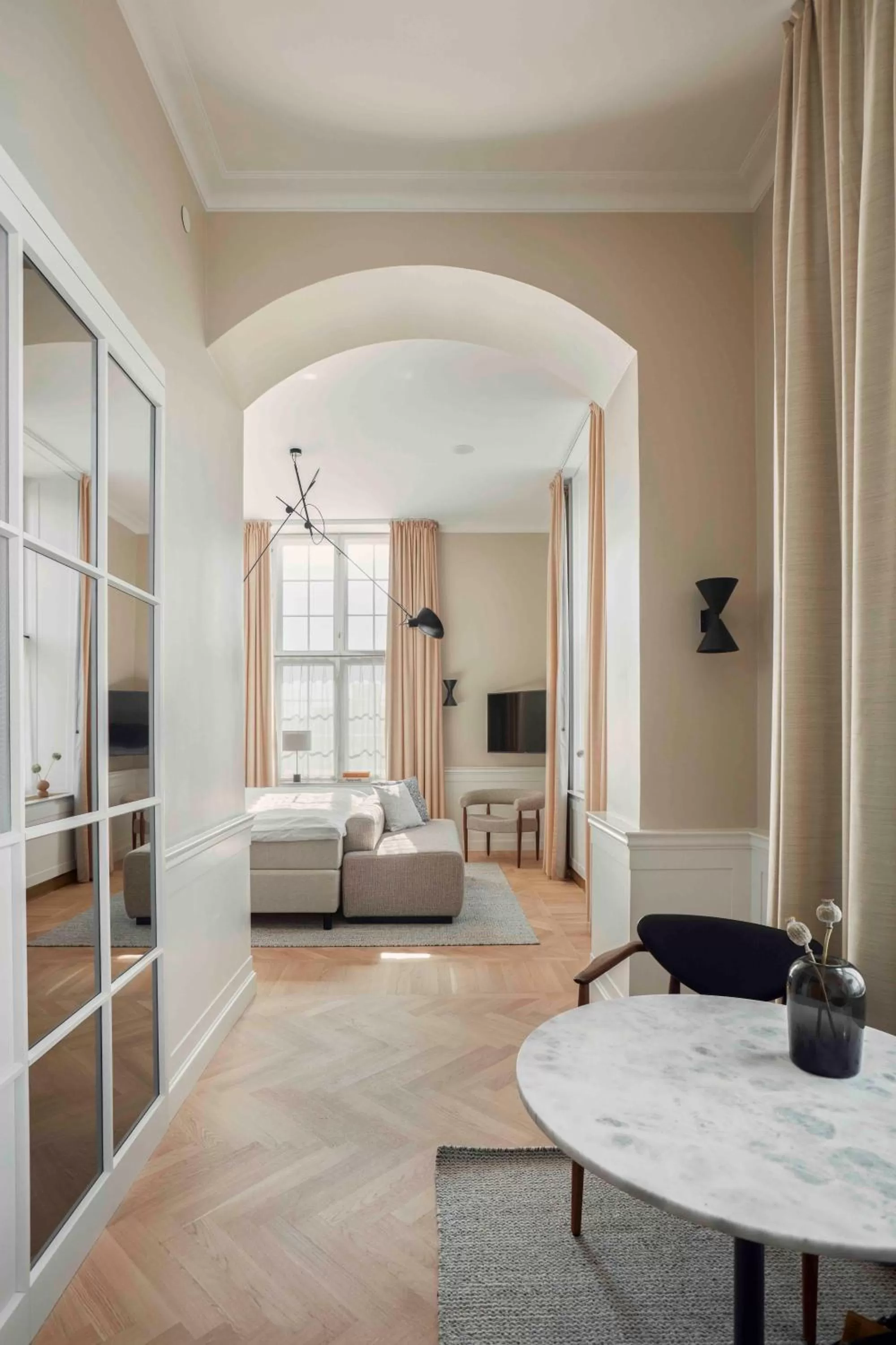 Seating area, Bed in Villa Copenhagen