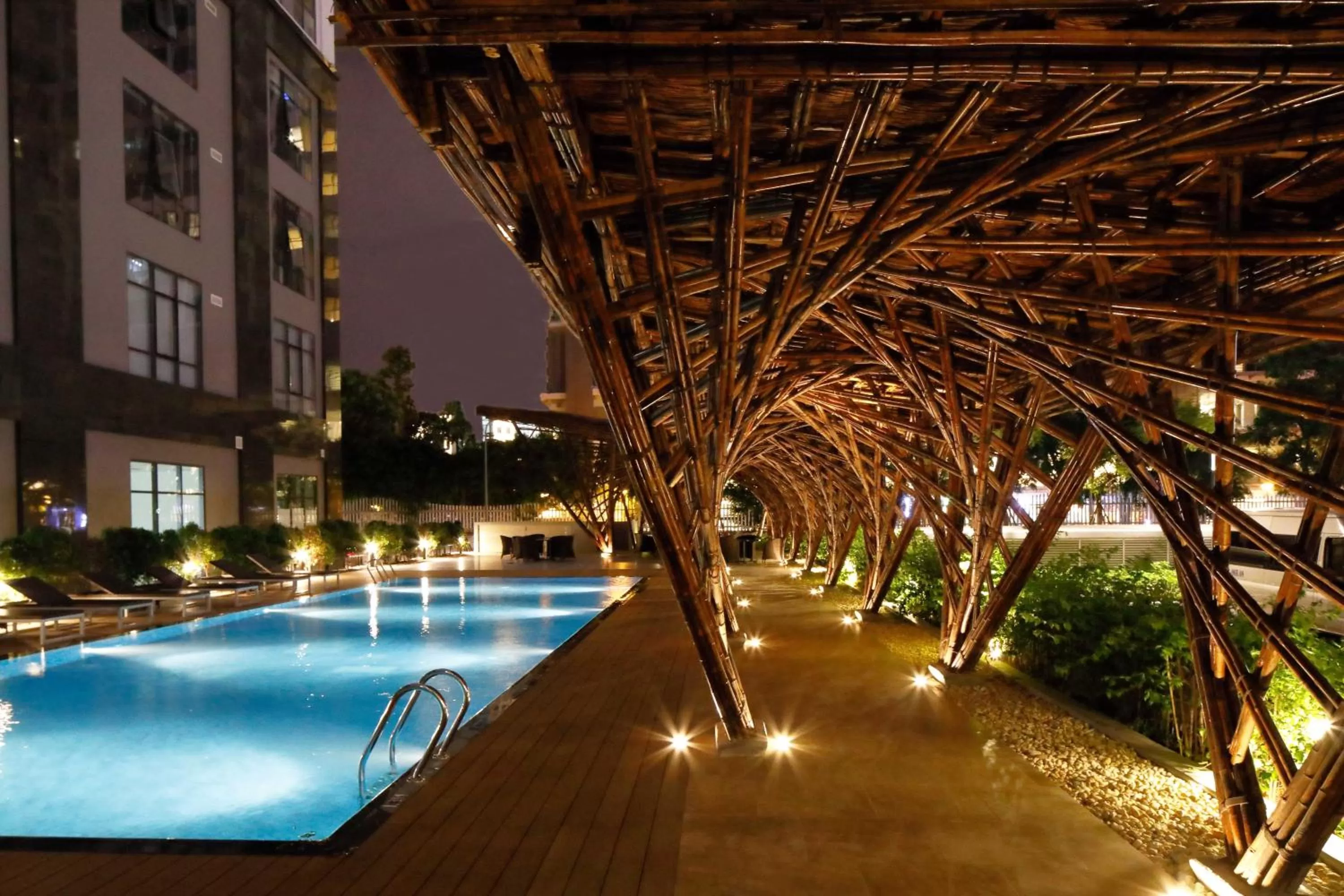Swimming pool in Roygent Parks Hanoi