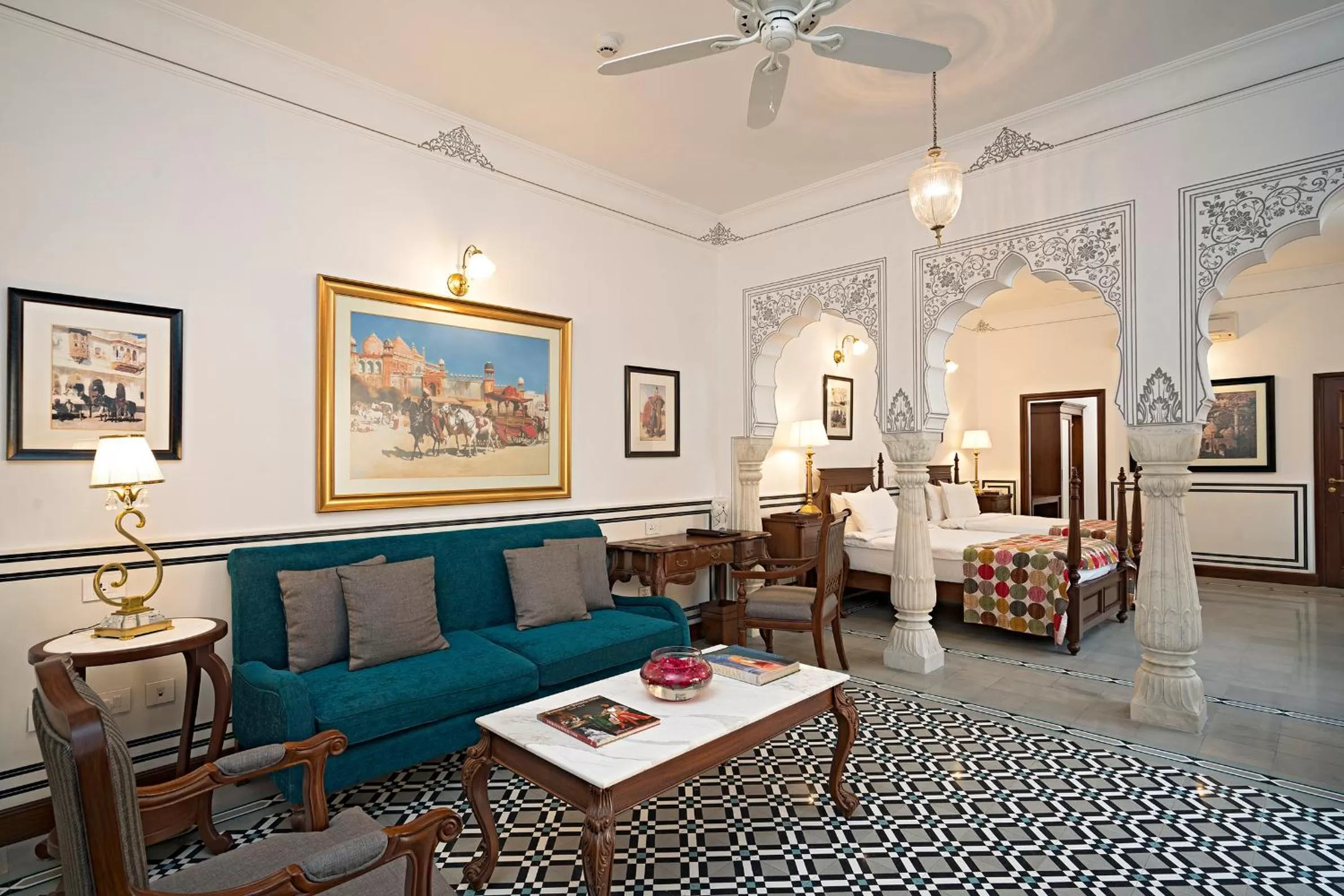 Photo of the whole room in Samode Haveli