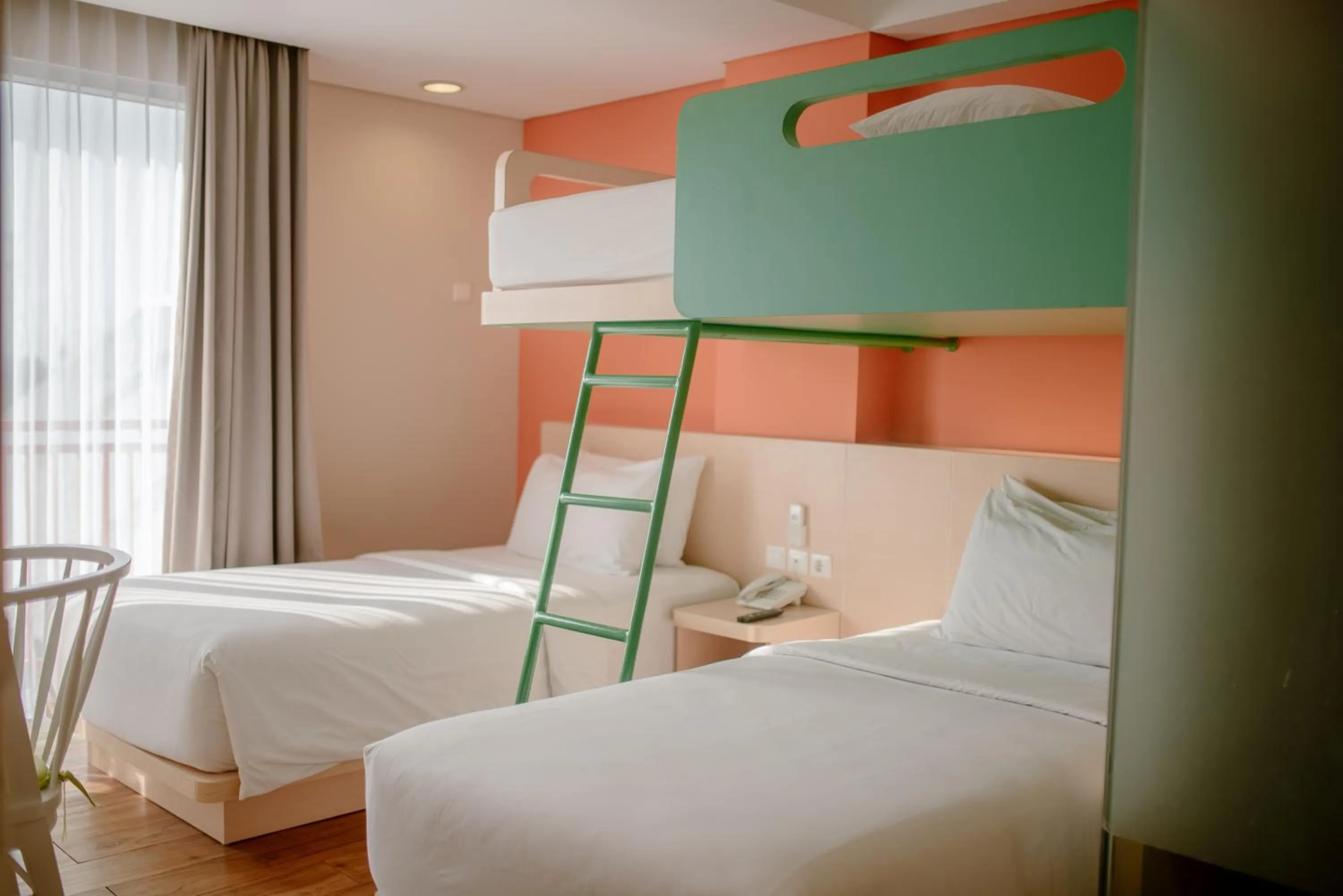 Bed in The Bountie Hotel and Convention Centre Sukabumi