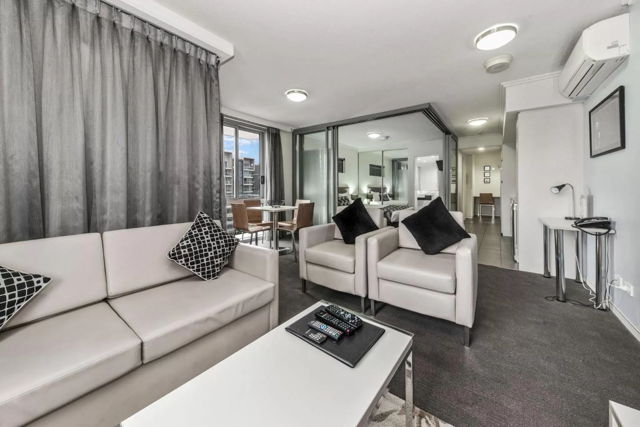 Living room in The Capitol Apartments