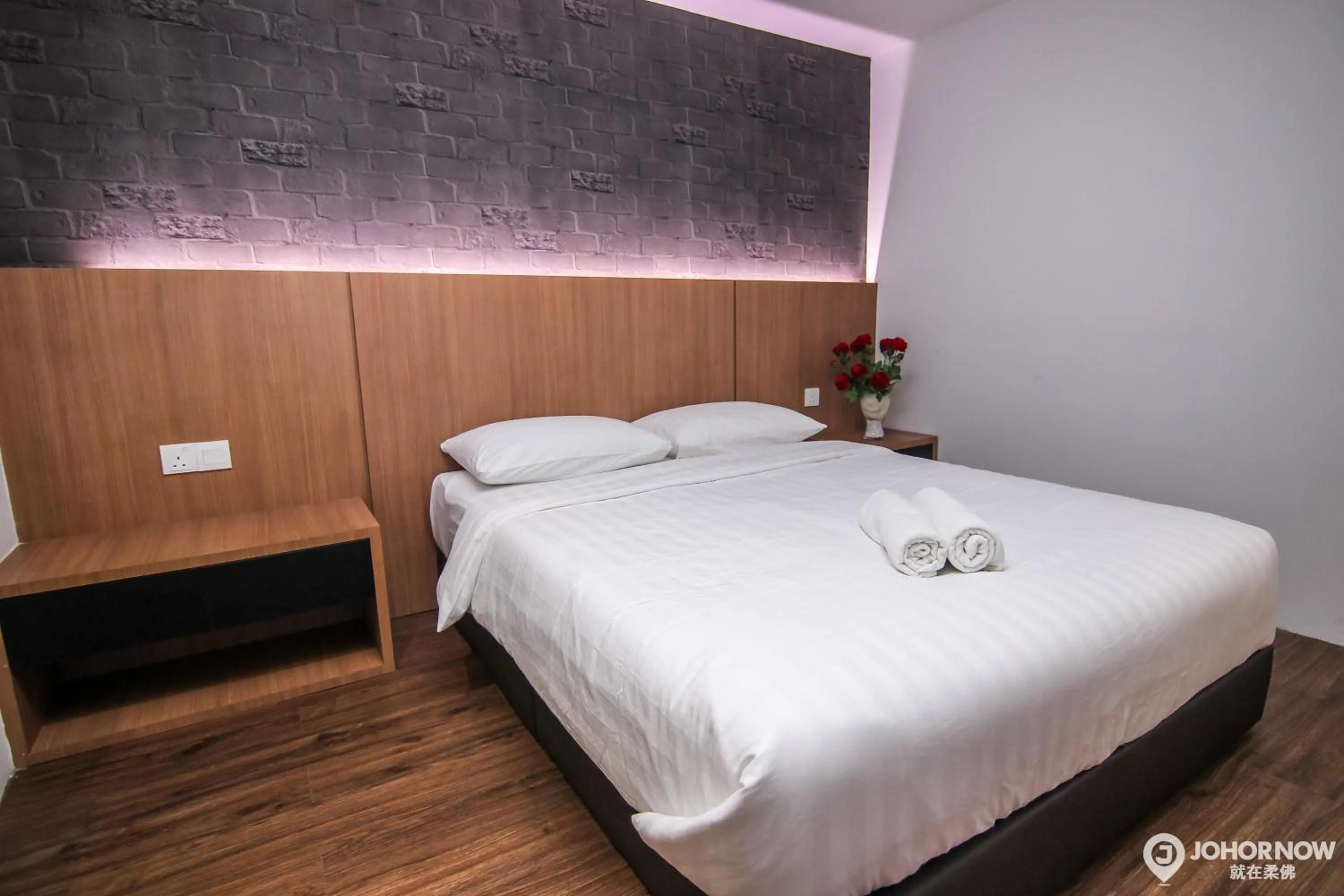 Bed in Stella Hotel Johor Bahru