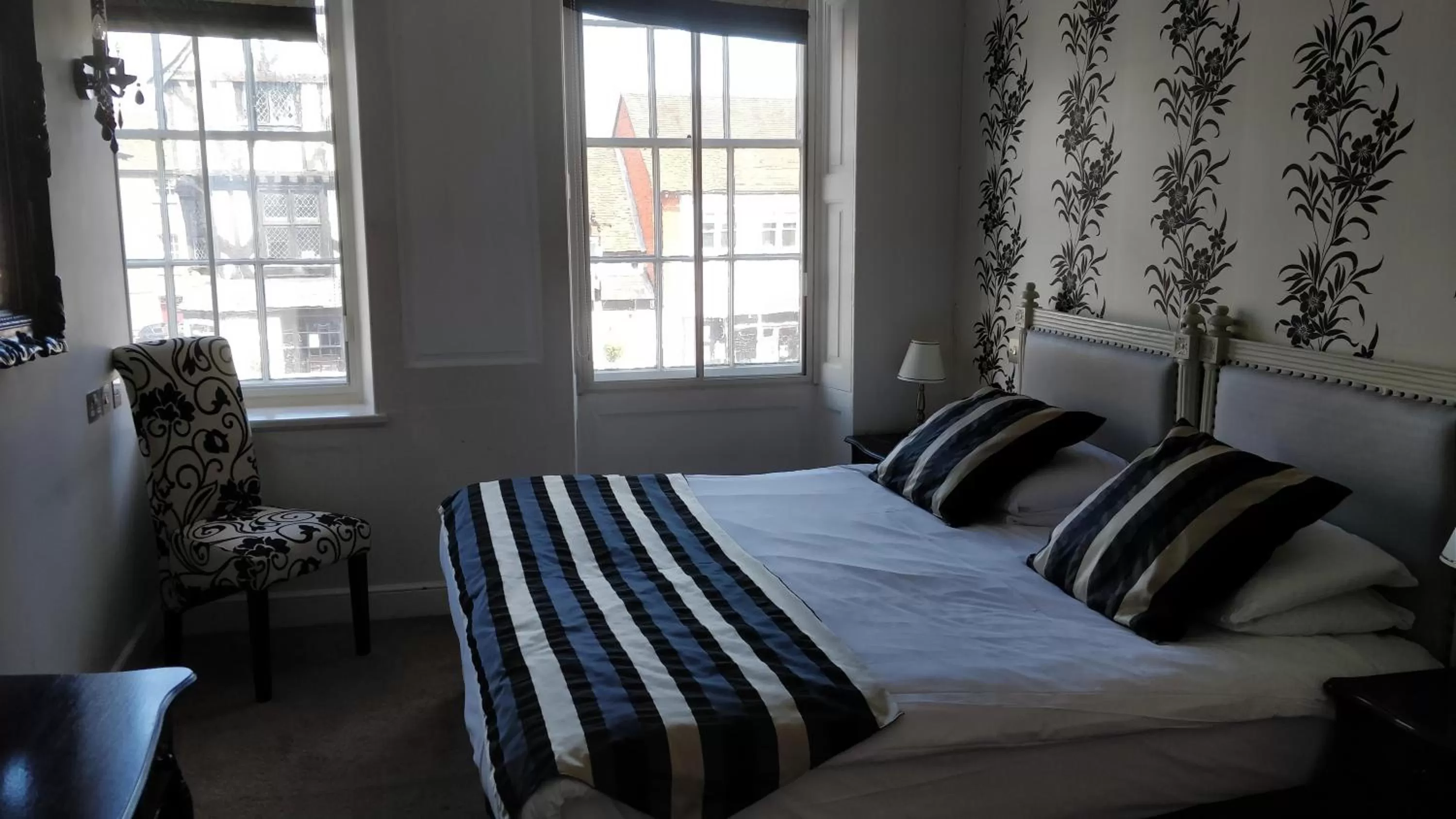 Bed in The Spread Eagle Hotel