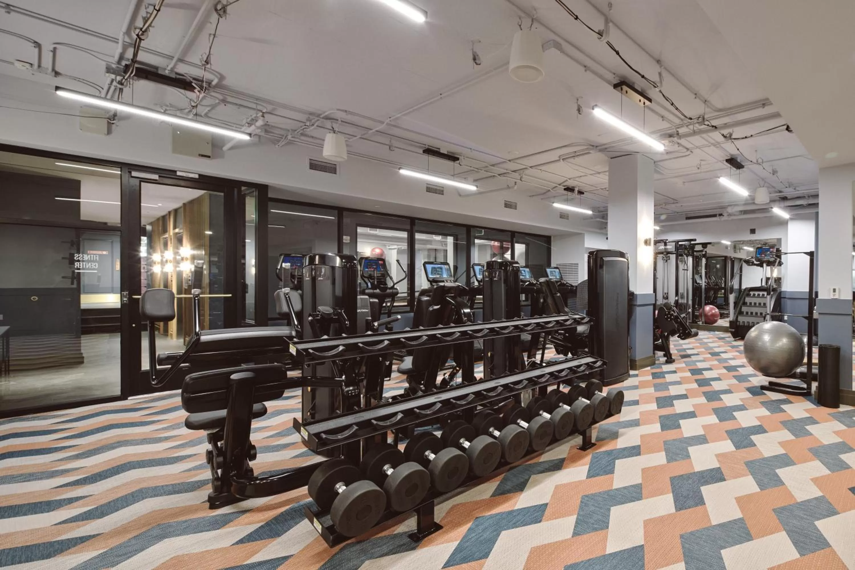 Fitness centre/facilities in Clayton Hotel & Members Club