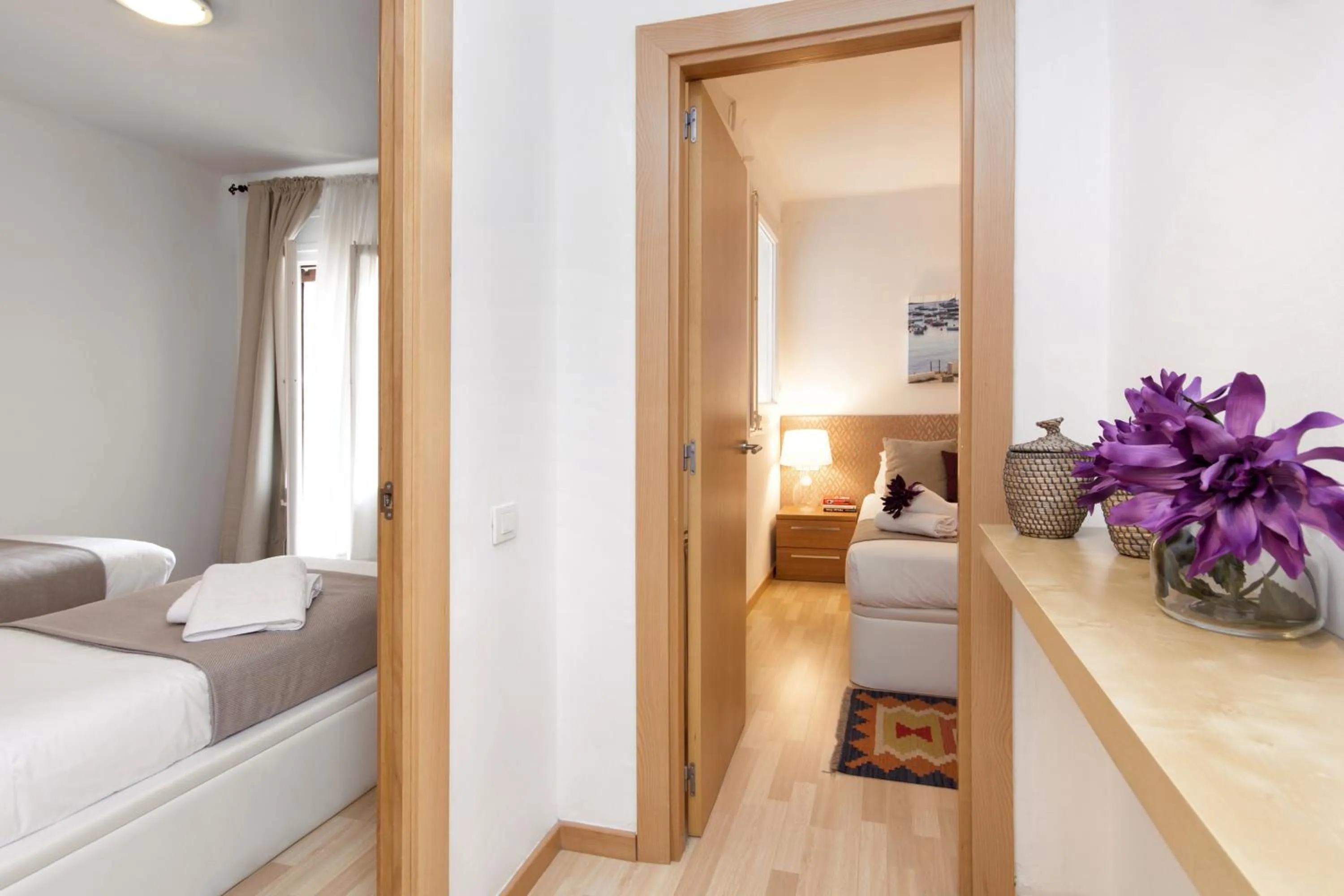 Decorative detail, Bed in Eixample Building Apartments by Mercedes Heritage