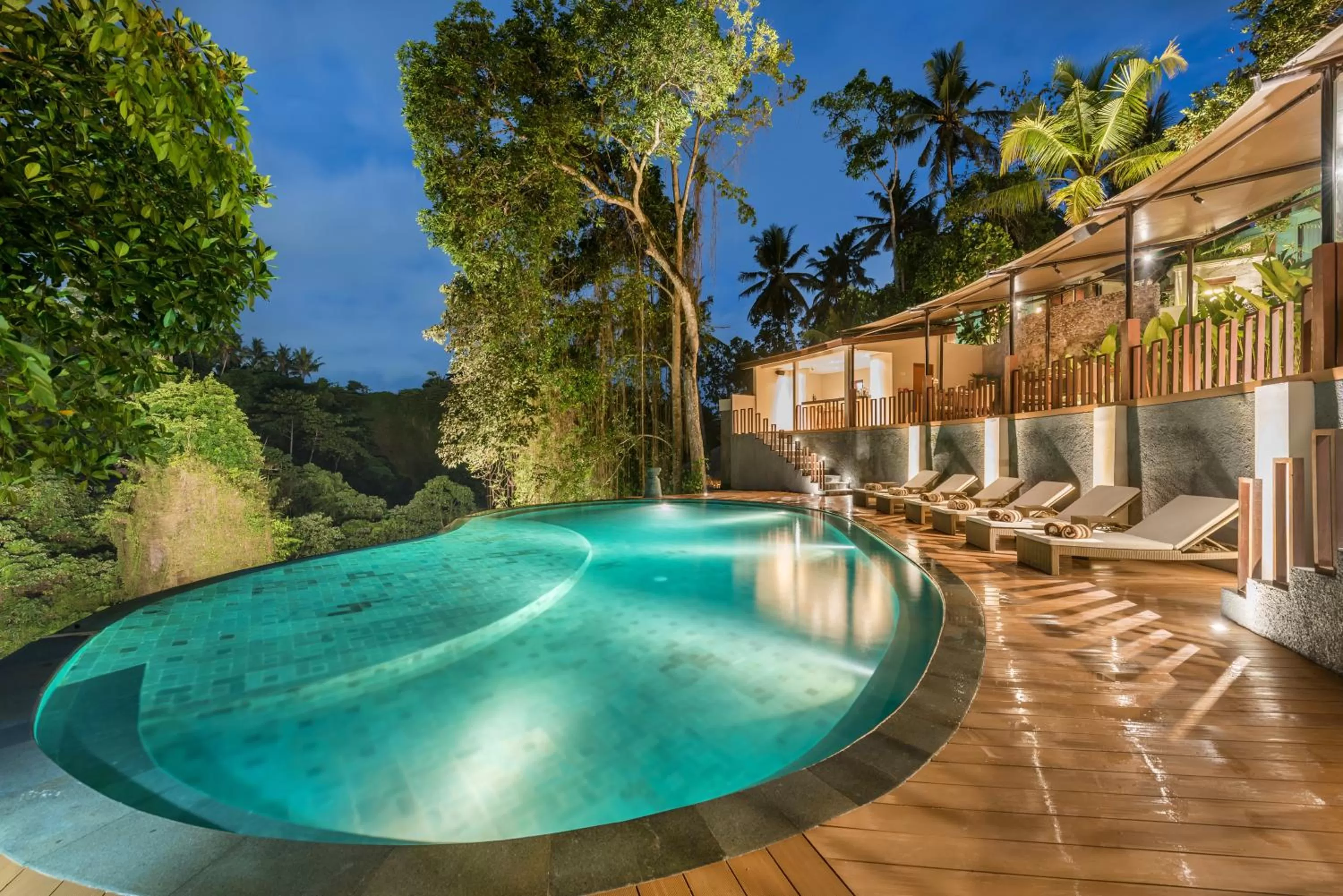 Swimming pool in tanadewa Resort Ubud Bali by Cross Collection