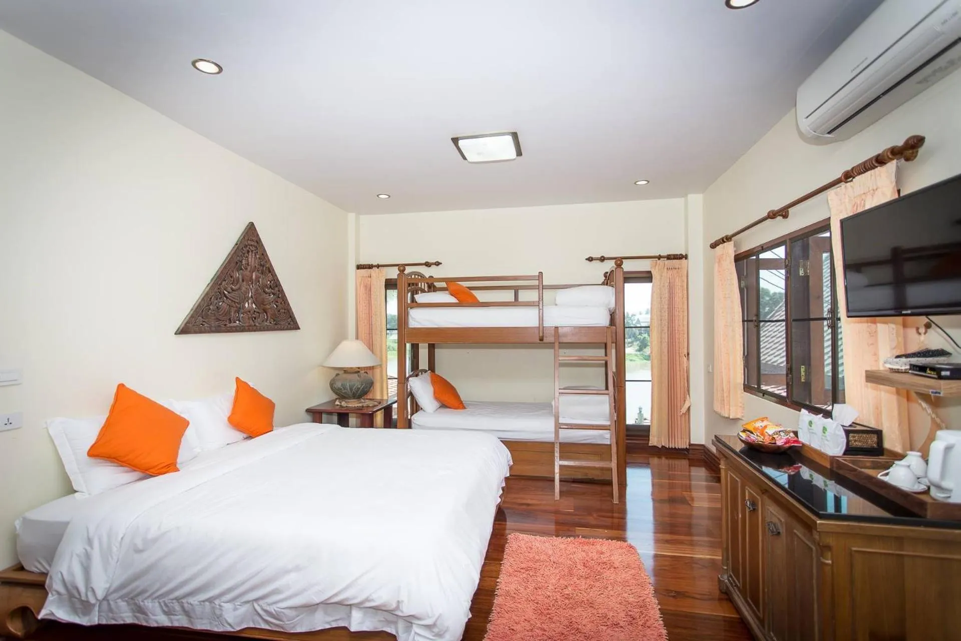 Bed in Thararin Villa