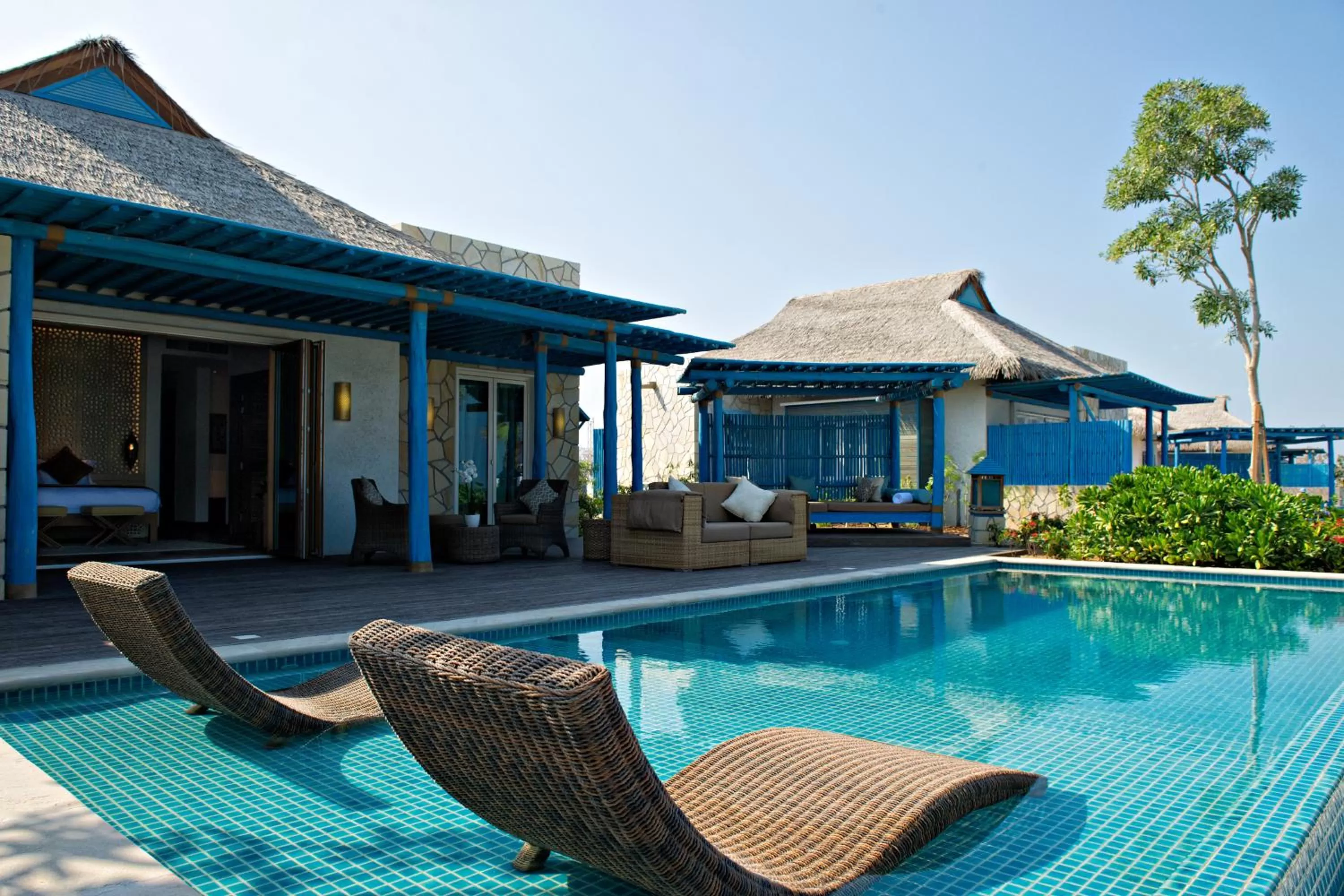 Pool view in Banana Island Resort Doha by Anantara