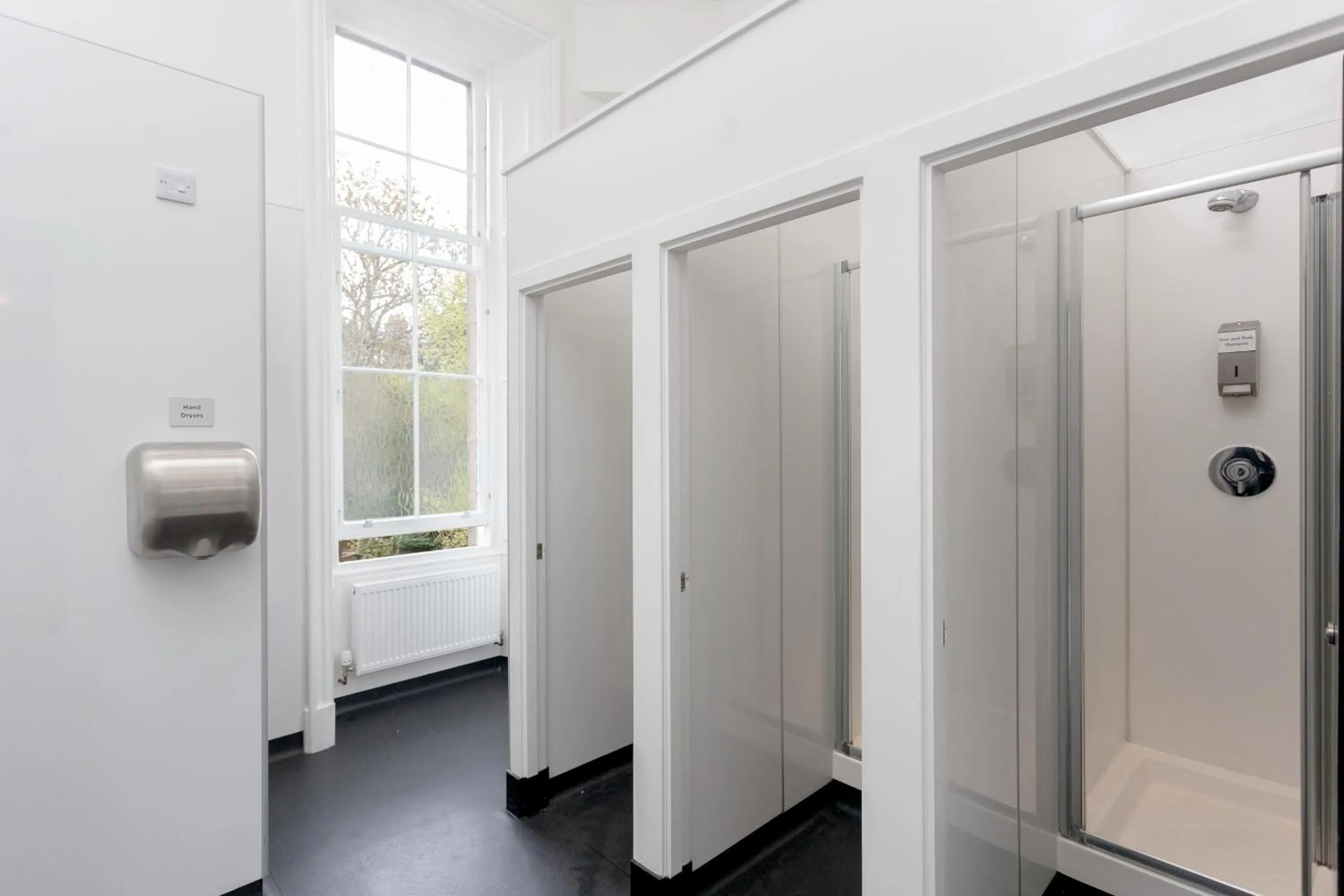 Shower in West End Hotel