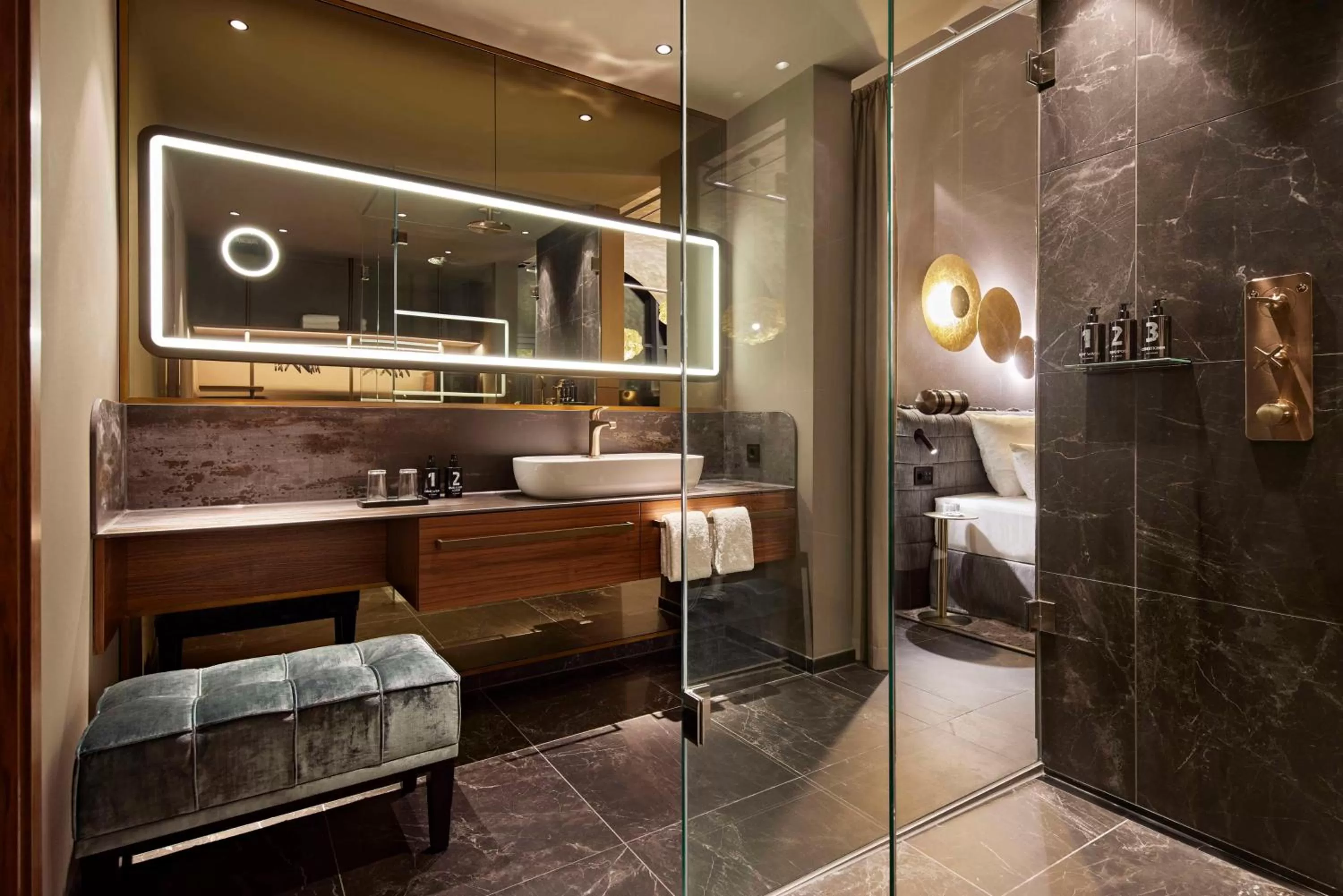 Bathroom in Lindner Hotel Dusseldorf Seestern, part of JdV by Hyatt