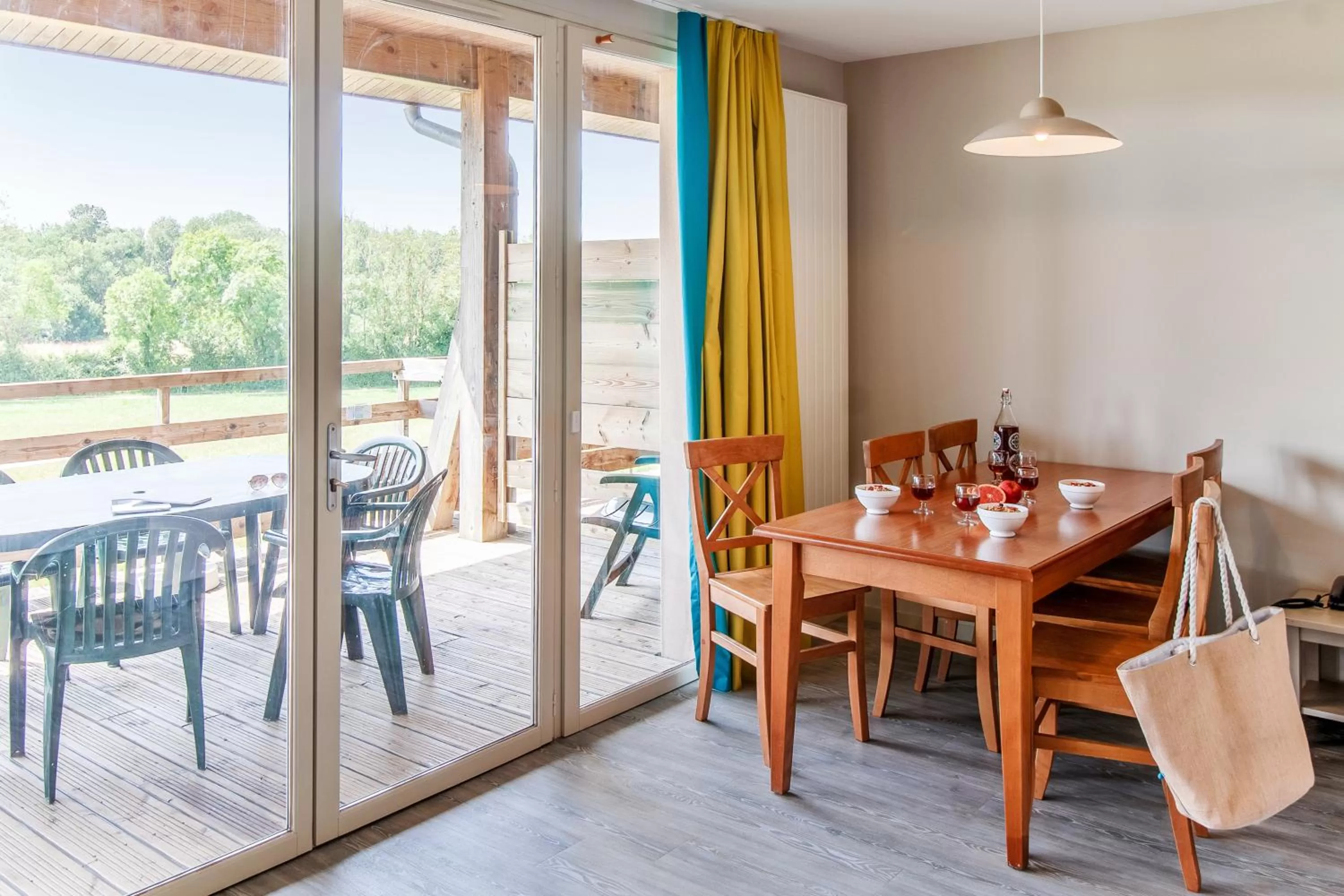 Patio in Résidence Pierre & Vacances Les Rives de la Seugne