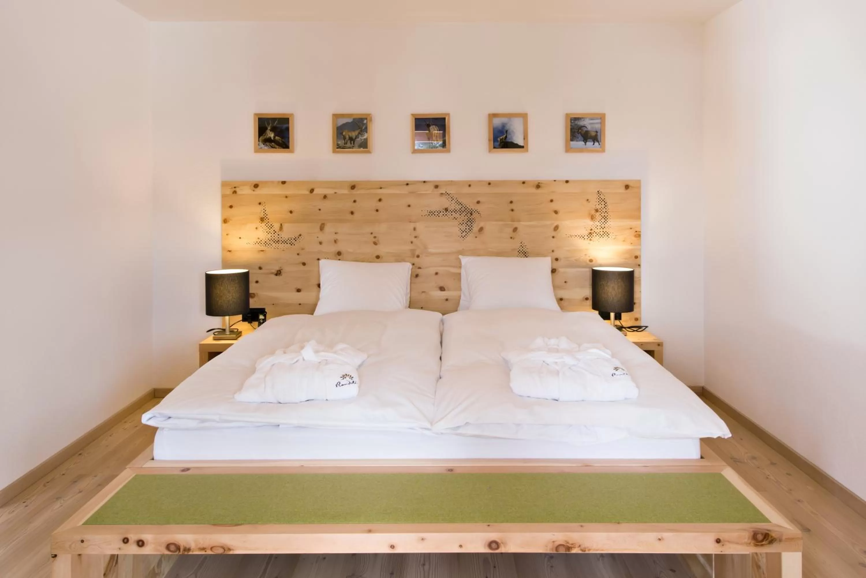 Bed in Berghotel Randolins