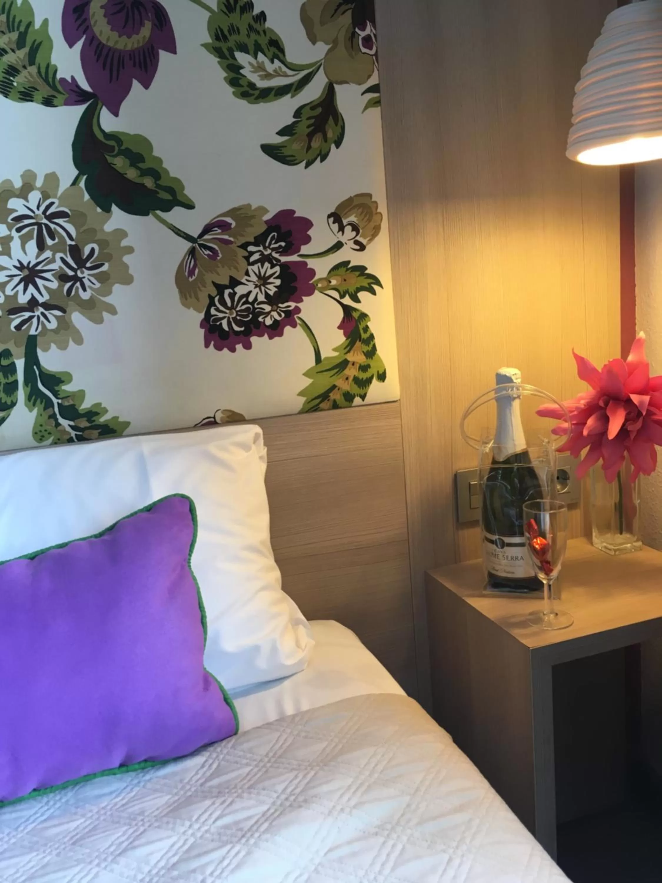 Bed in Hotel Ginebra