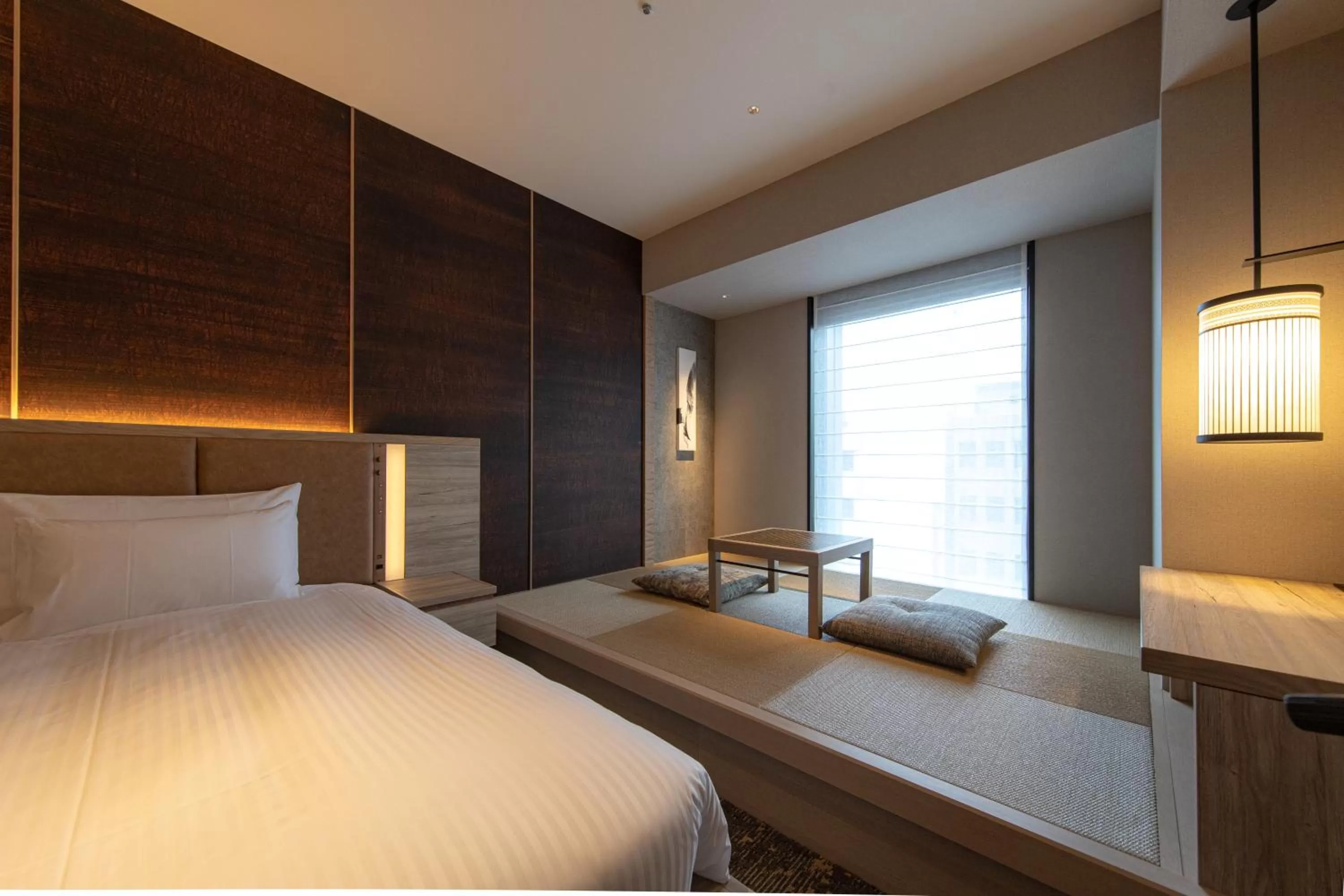 Photo of the whole room, Bed in THE BLOSSOM HAKATA Premier