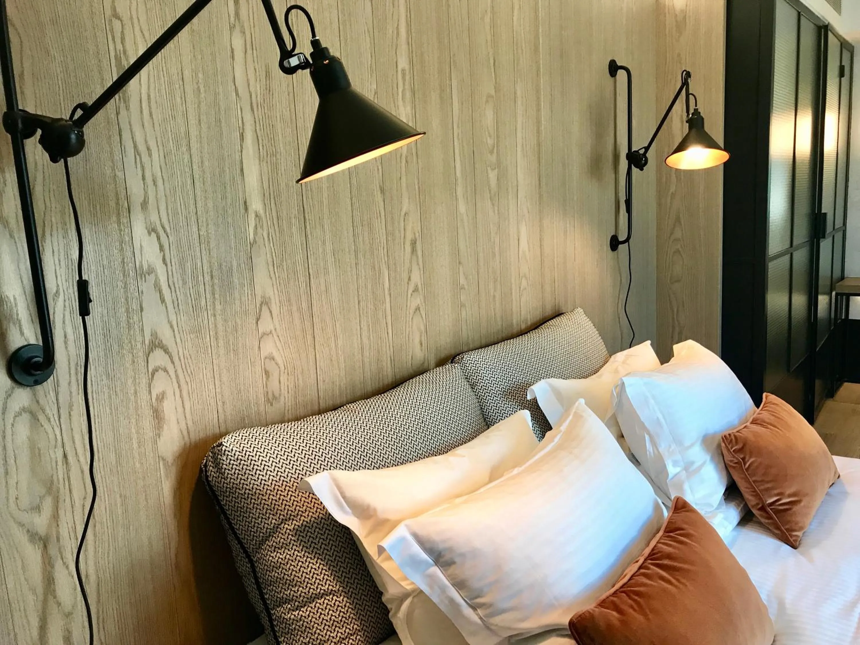 Decorative detail, Bed in Niki Athens Hotel