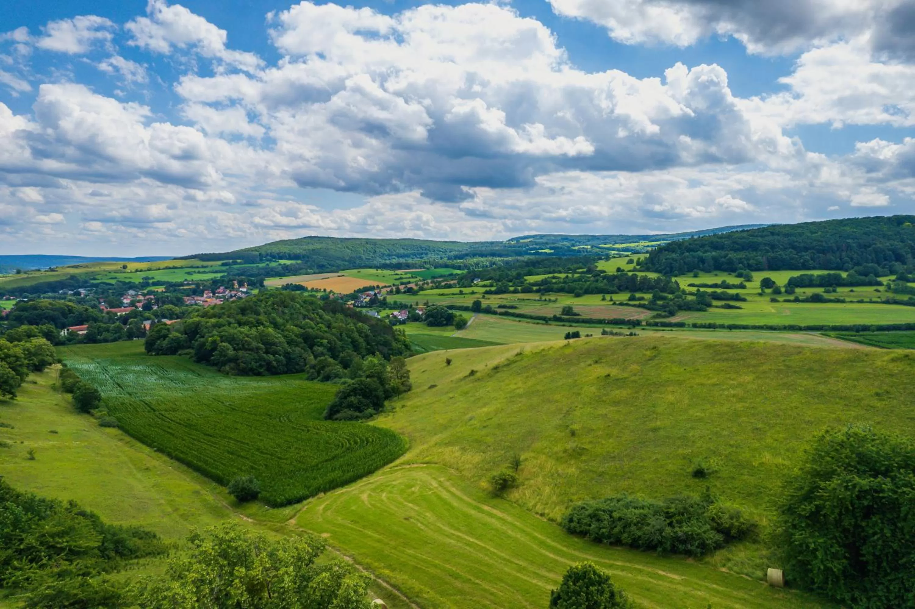 Natural landscape in Familienhotel "Rhön Feeling"