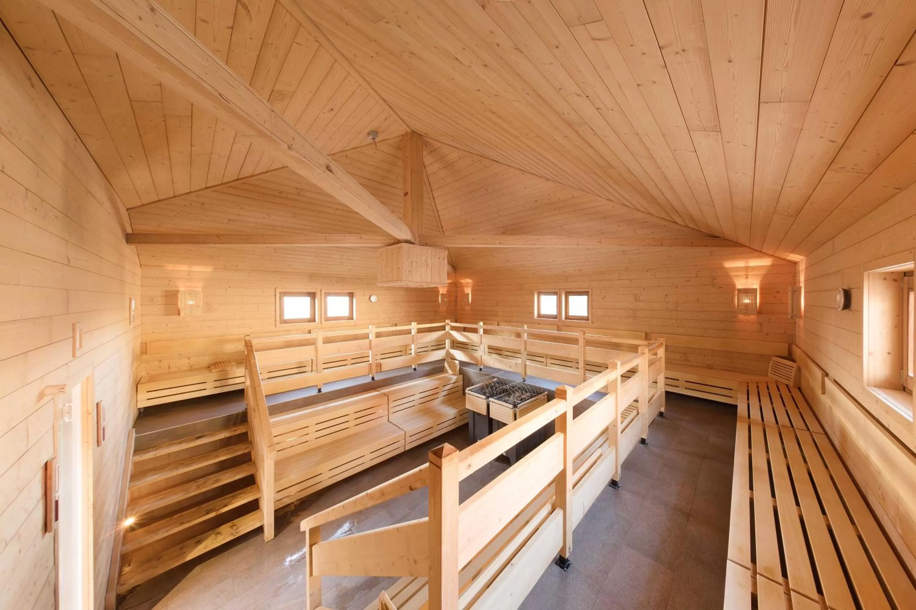 Sauna in Therme Laa Hotel Silent Spa Villas