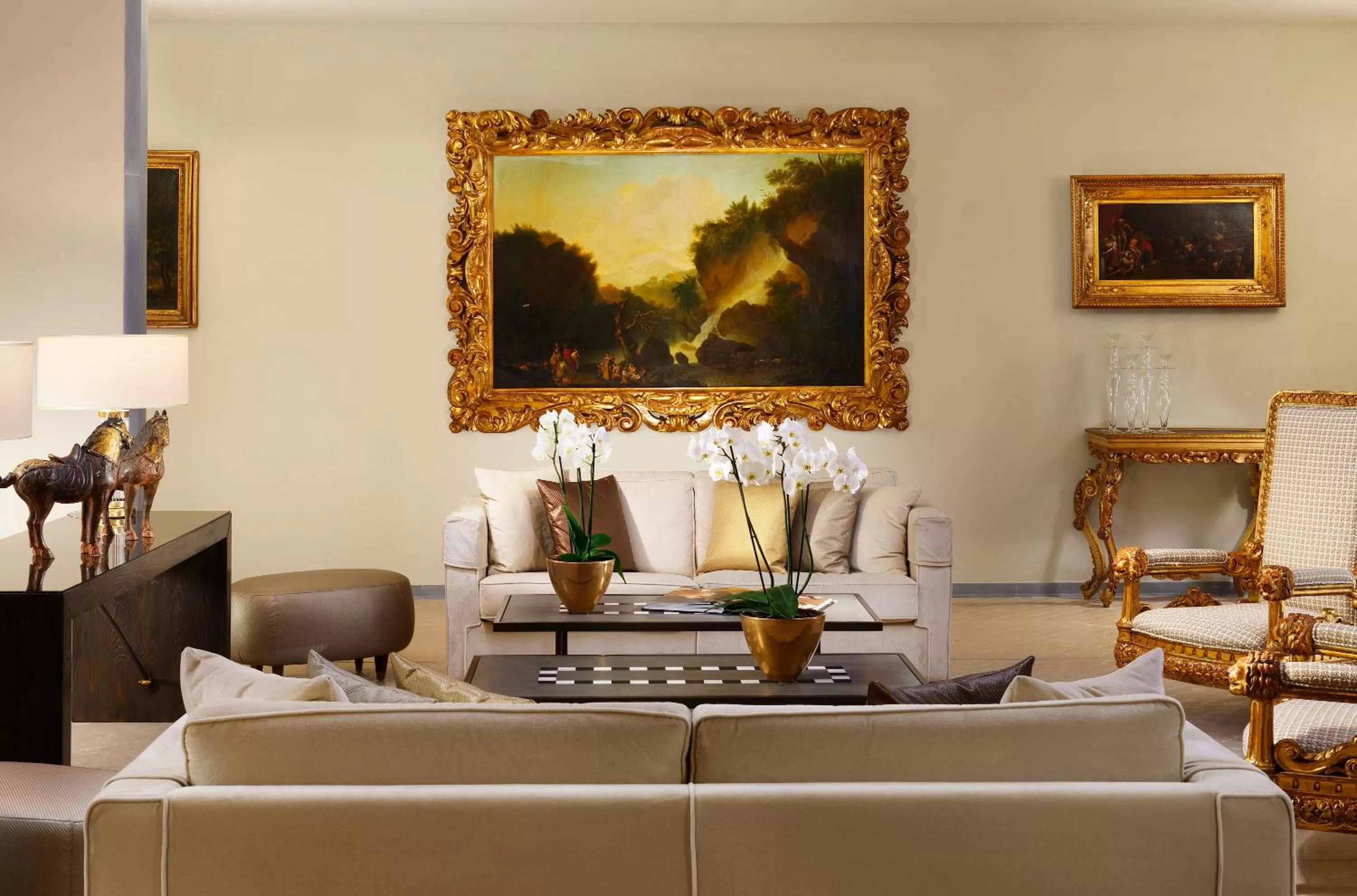 Lobby or reception in Grand Hotel Minerva