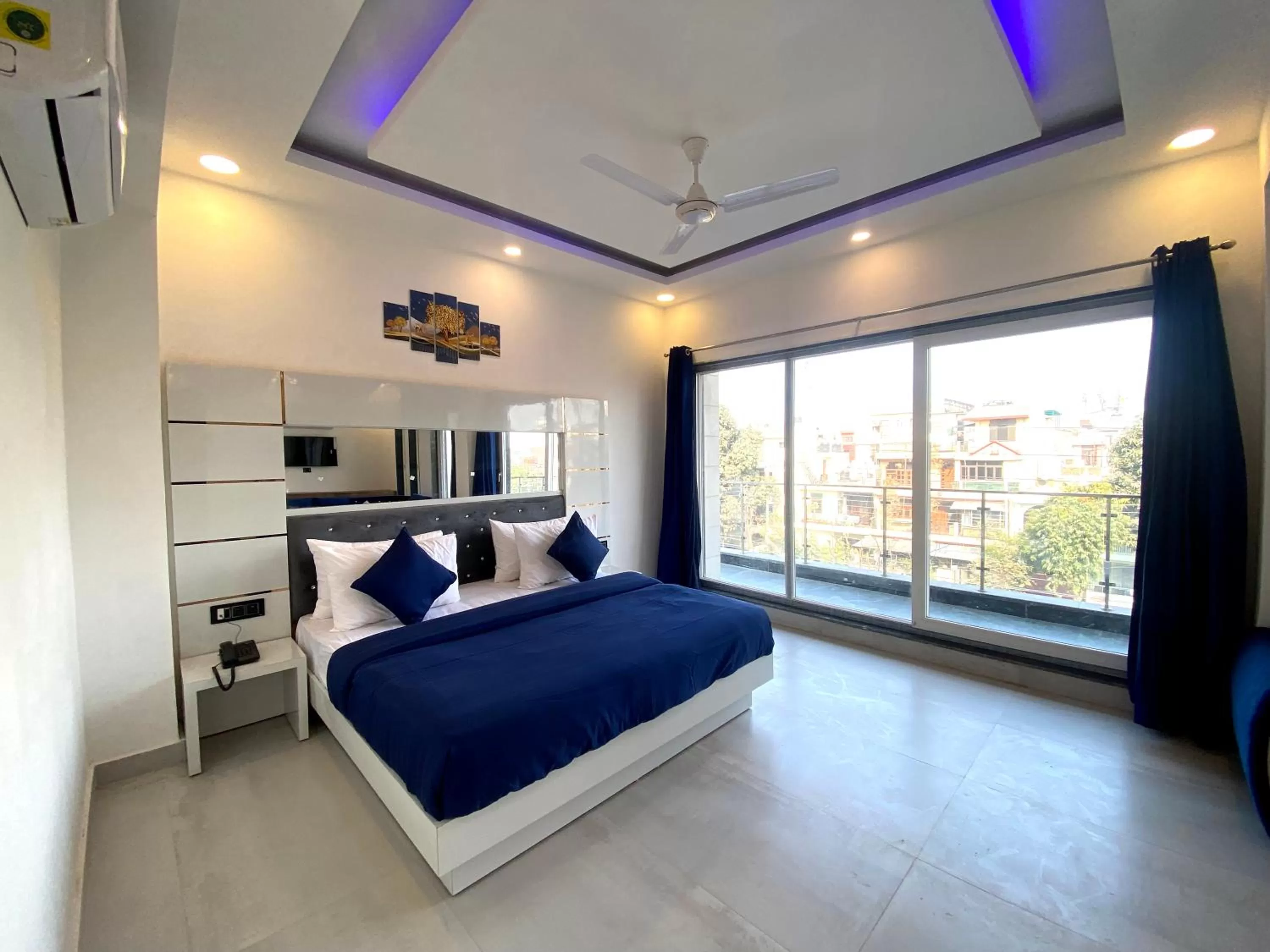 Bedroom, Bed in The Metro Stay By F9 Hotels-Near Sector 18 Metro Station Noida