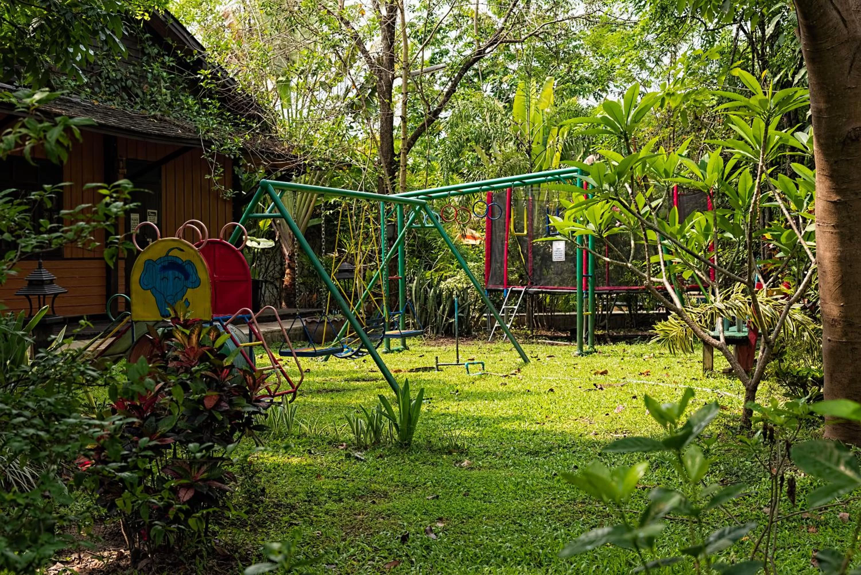Children play ground in Little Village Chiang Mai