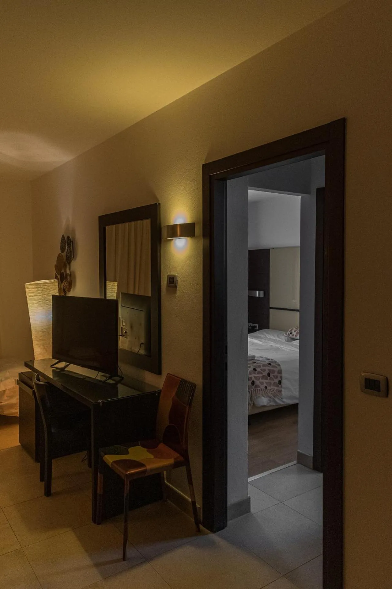 Seating area, Bed in Hotel Residence Ristorante Ramandolo