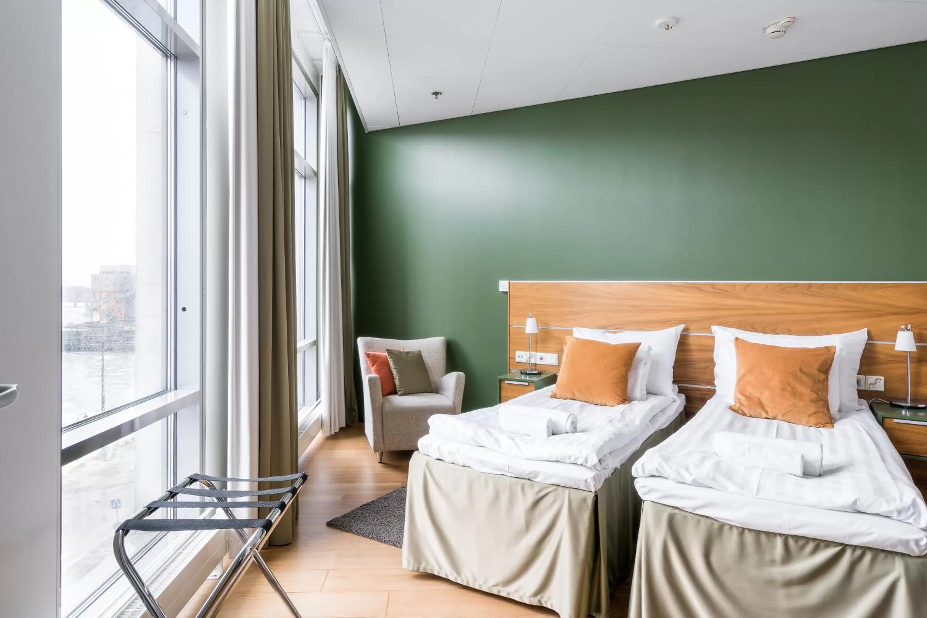 Bedroom, Bed in Hiisi Hotel Helsinki Jätkäsaari