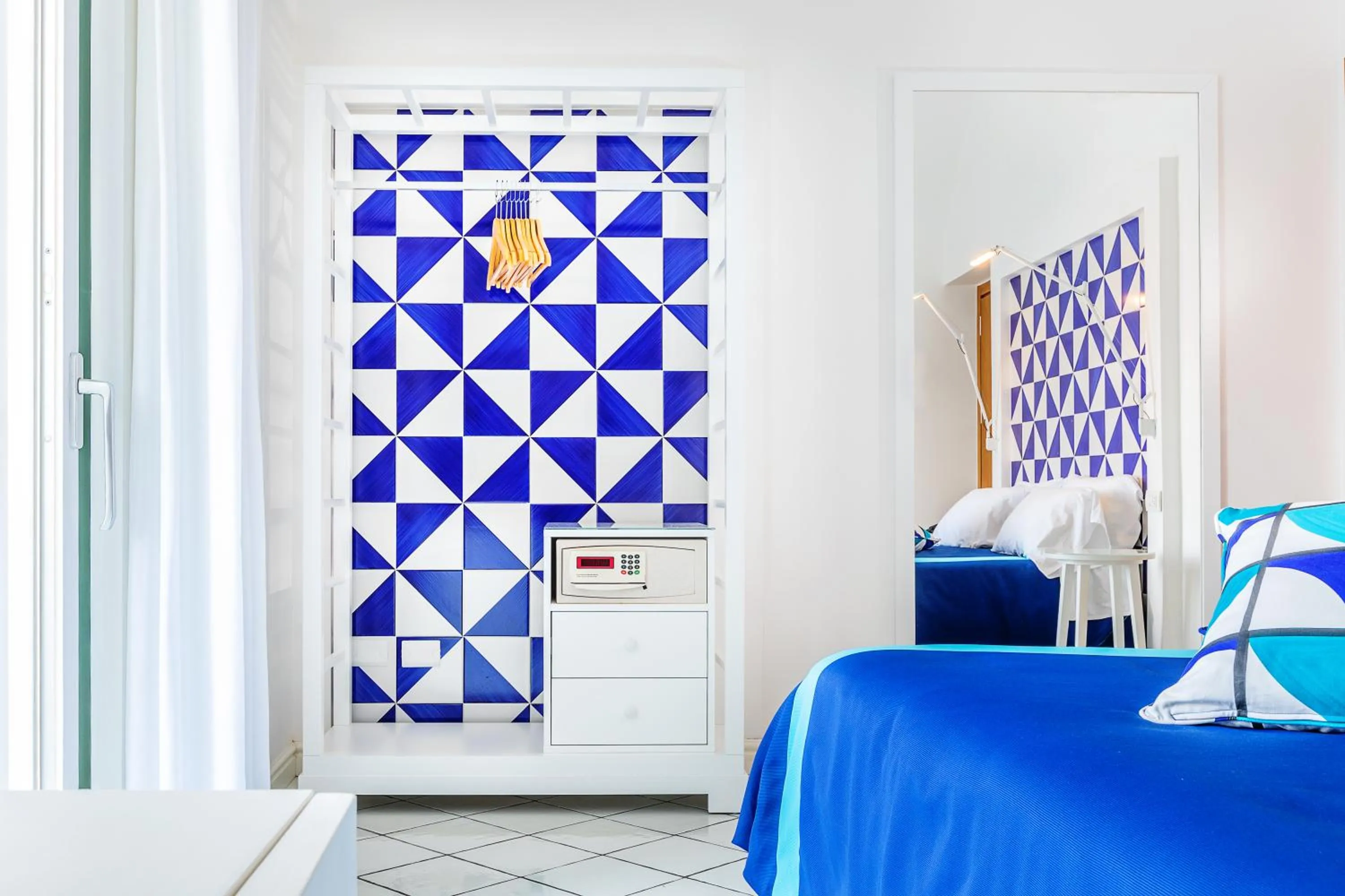 Decorative detail, Bed in Hotel Torre Barbara