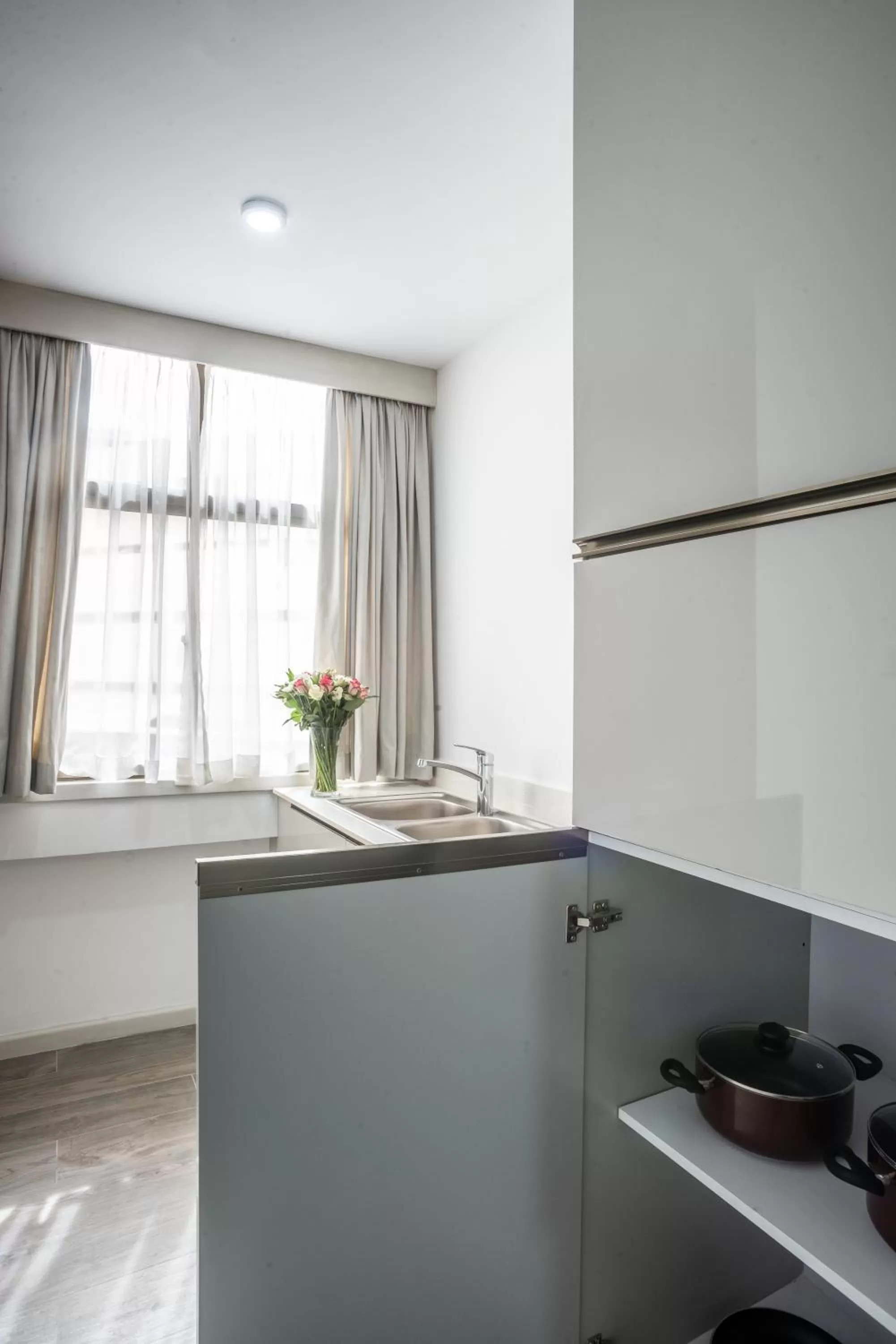 Kitchen or kitchenette in Yaya Hotel & Apartments