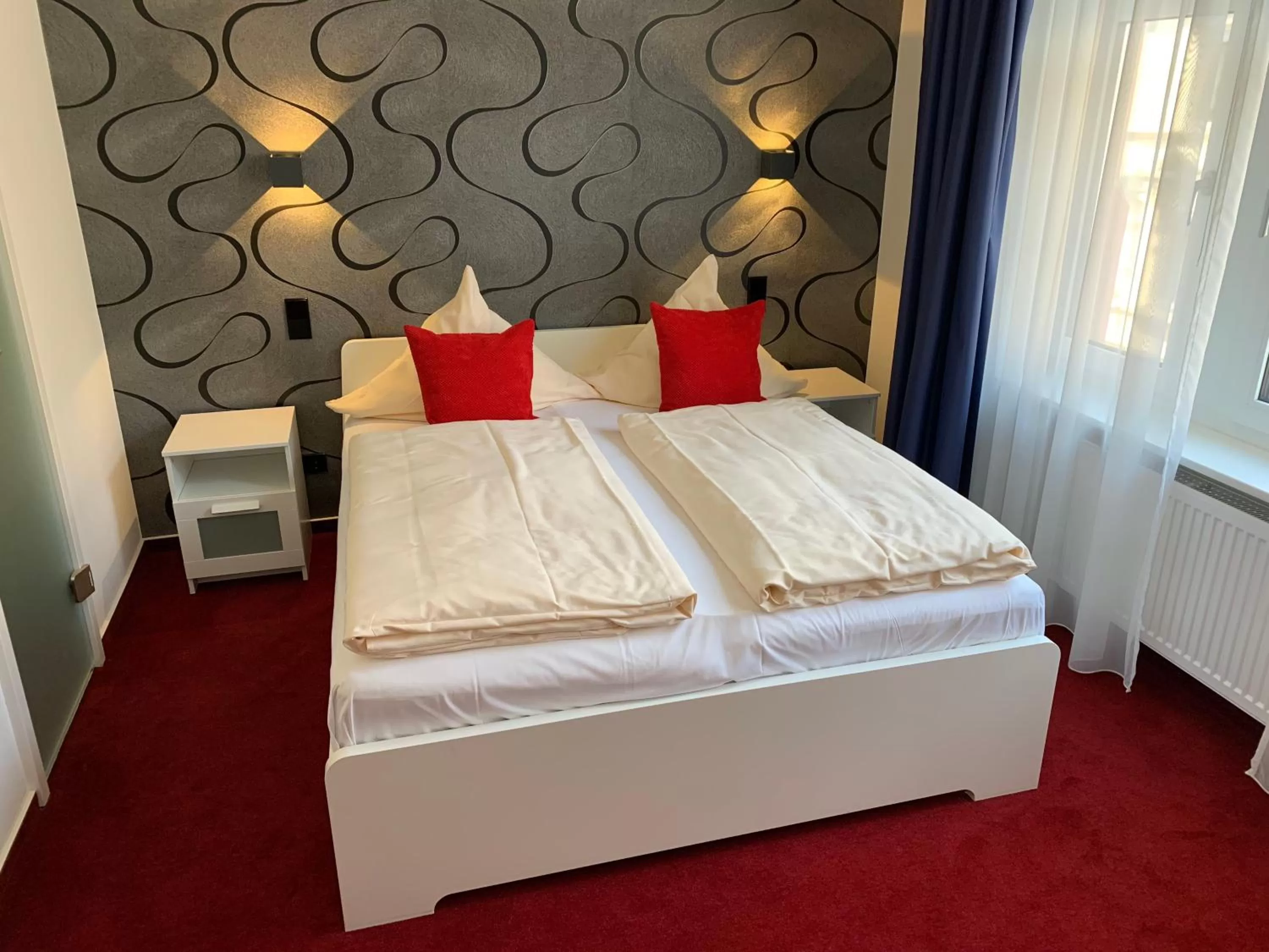 Bed in Hotel B54 Heidelberg City