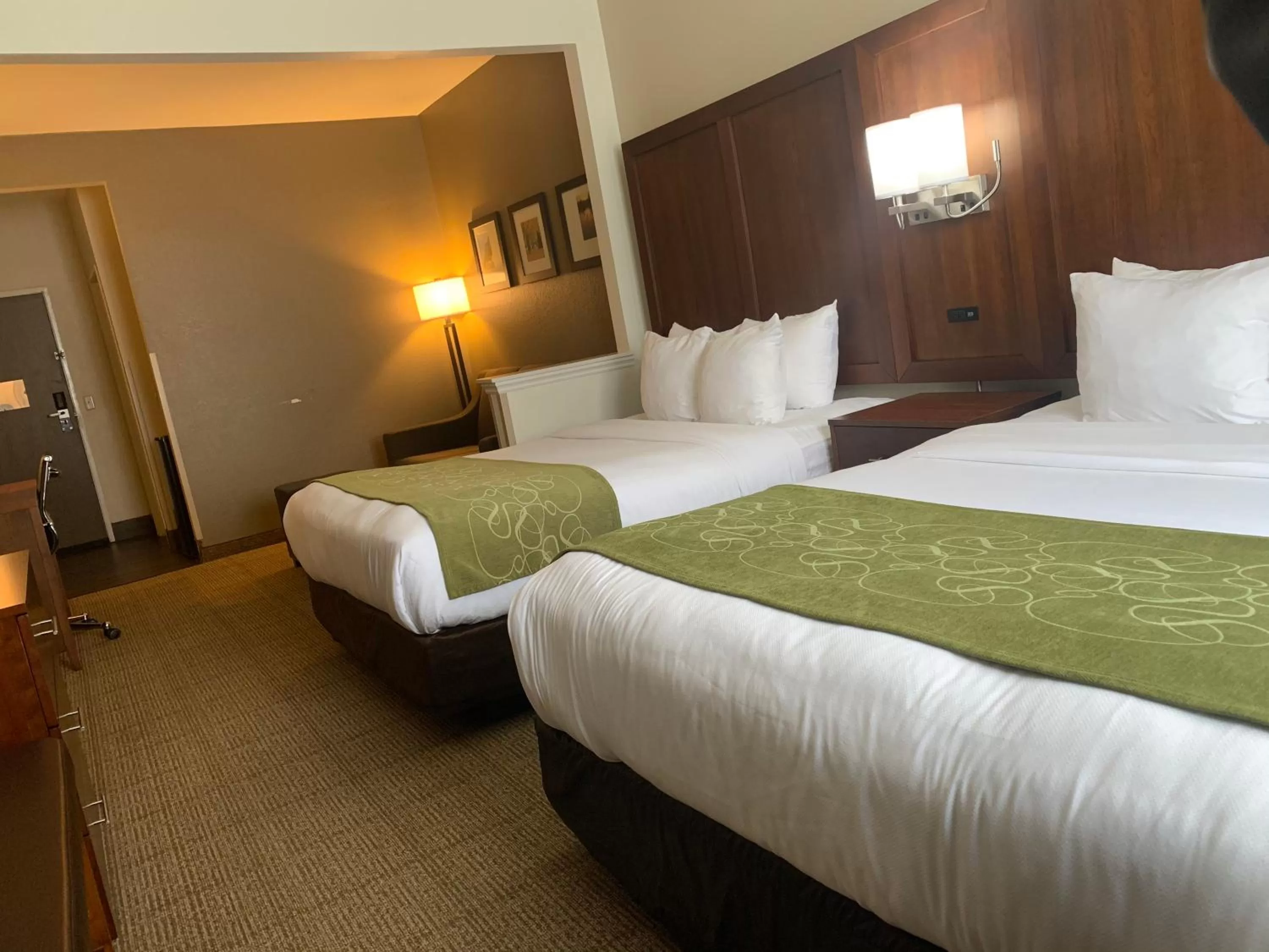 Bed in Comfort Suites Peoria I-74