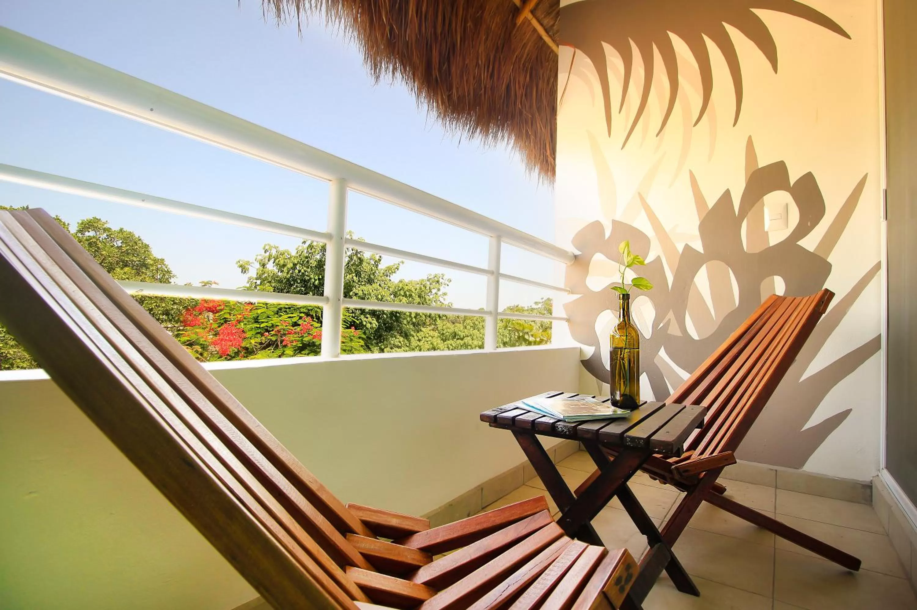Balcony/Terrace in La Palmita Budget Boutique Hotel