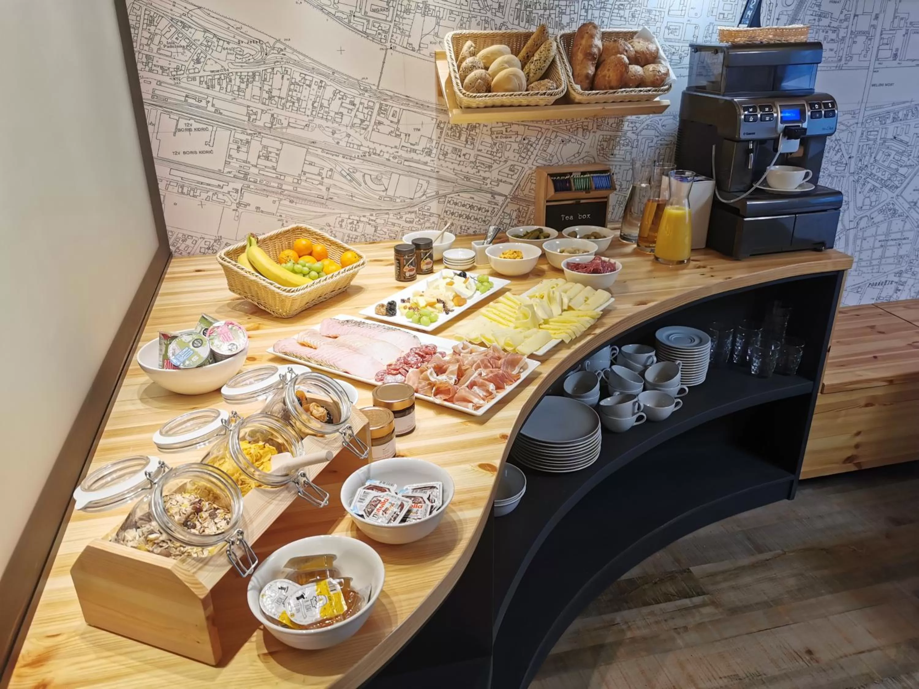 Buffet breakfast in Hotel CityMap Maribor