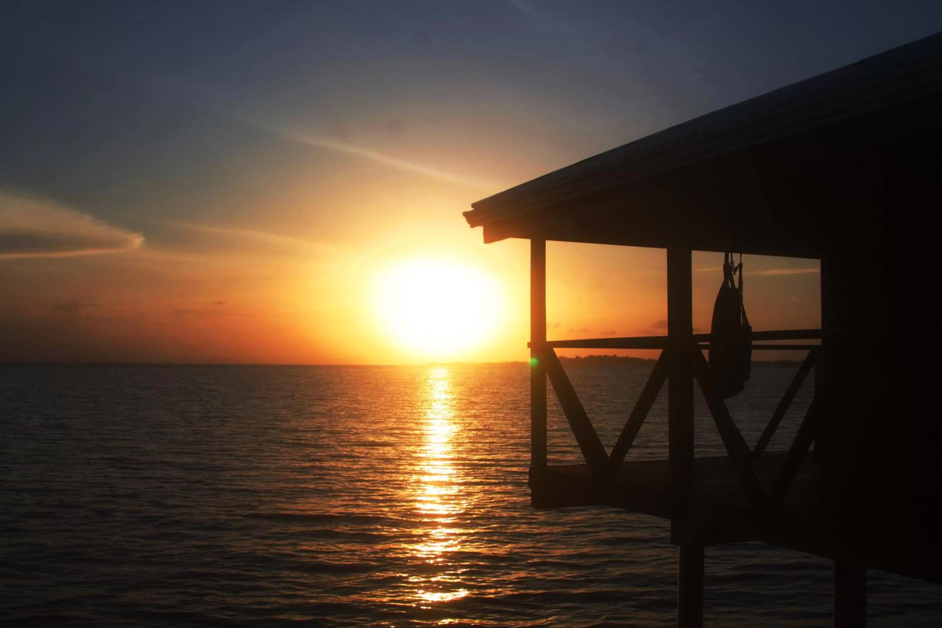 Sunset in Aqui hoy cabañas