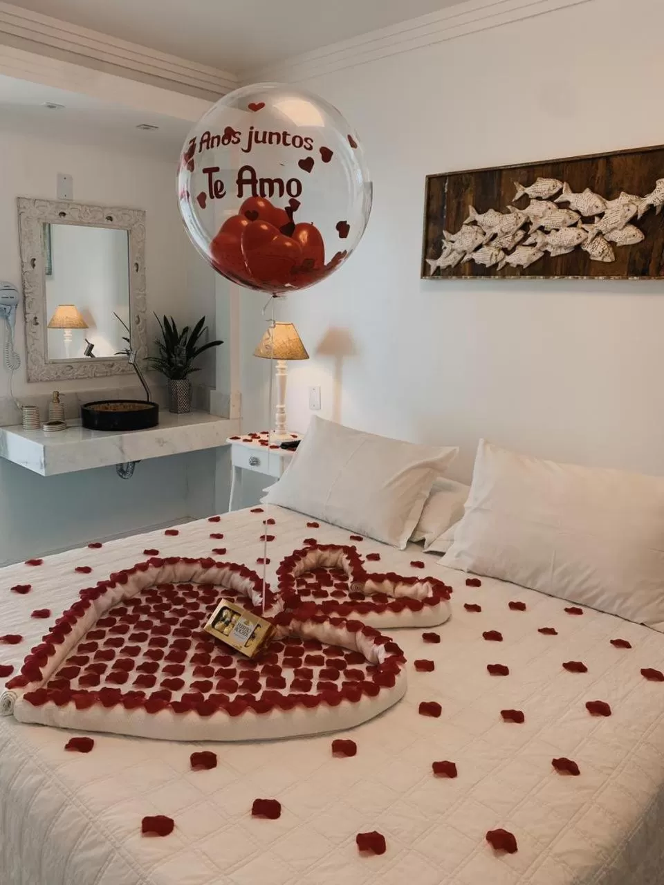 Bed in Hotel Pousada 7 Mares