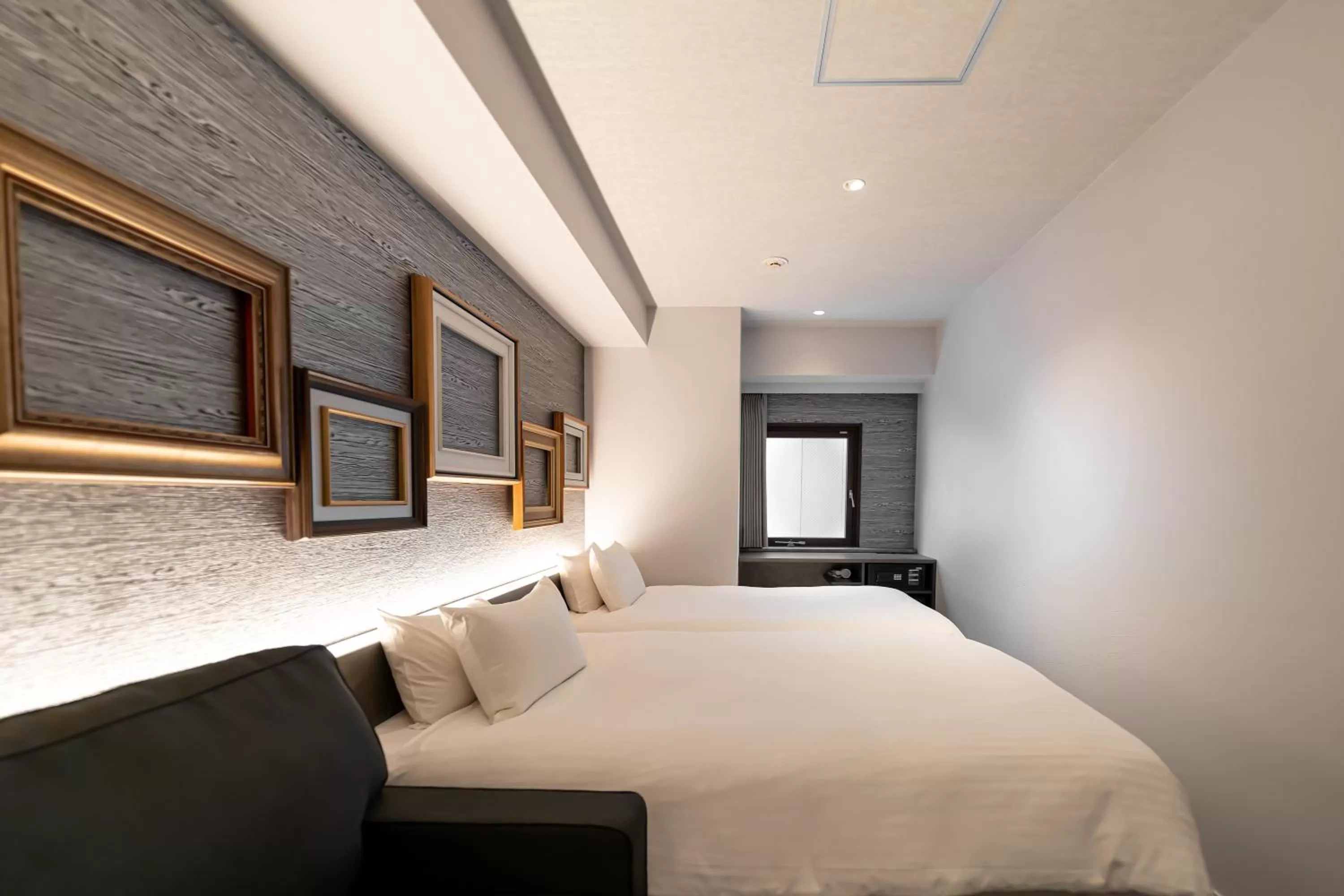 Photo of the whole room, Bed in EN HOTEL Hakata