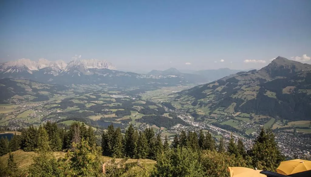 Hocheckhuette On Top of the Kitzbuehel Hahnenkamm Mountain
