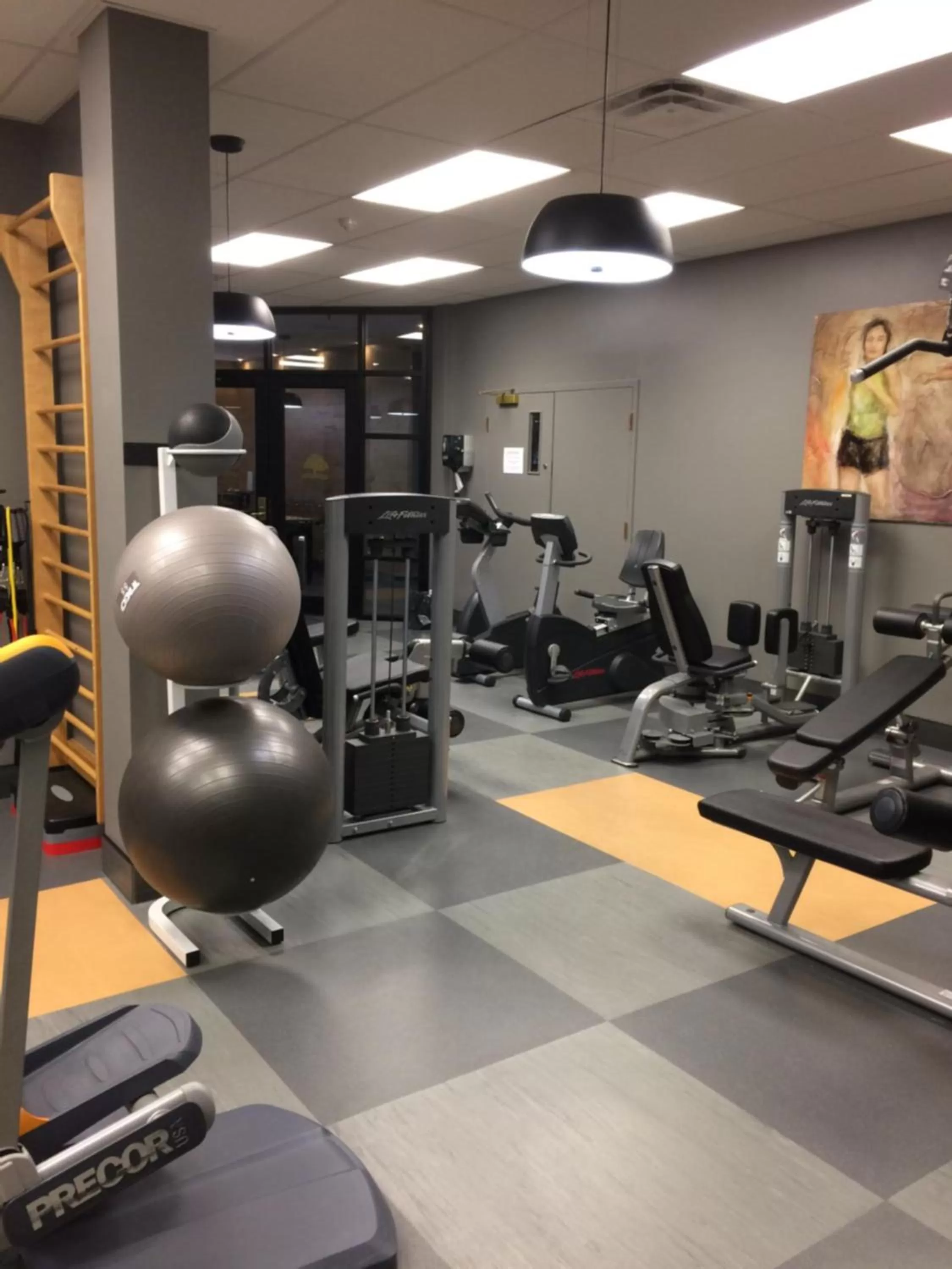 Fitness centre/facilities in Auberge Godefroy