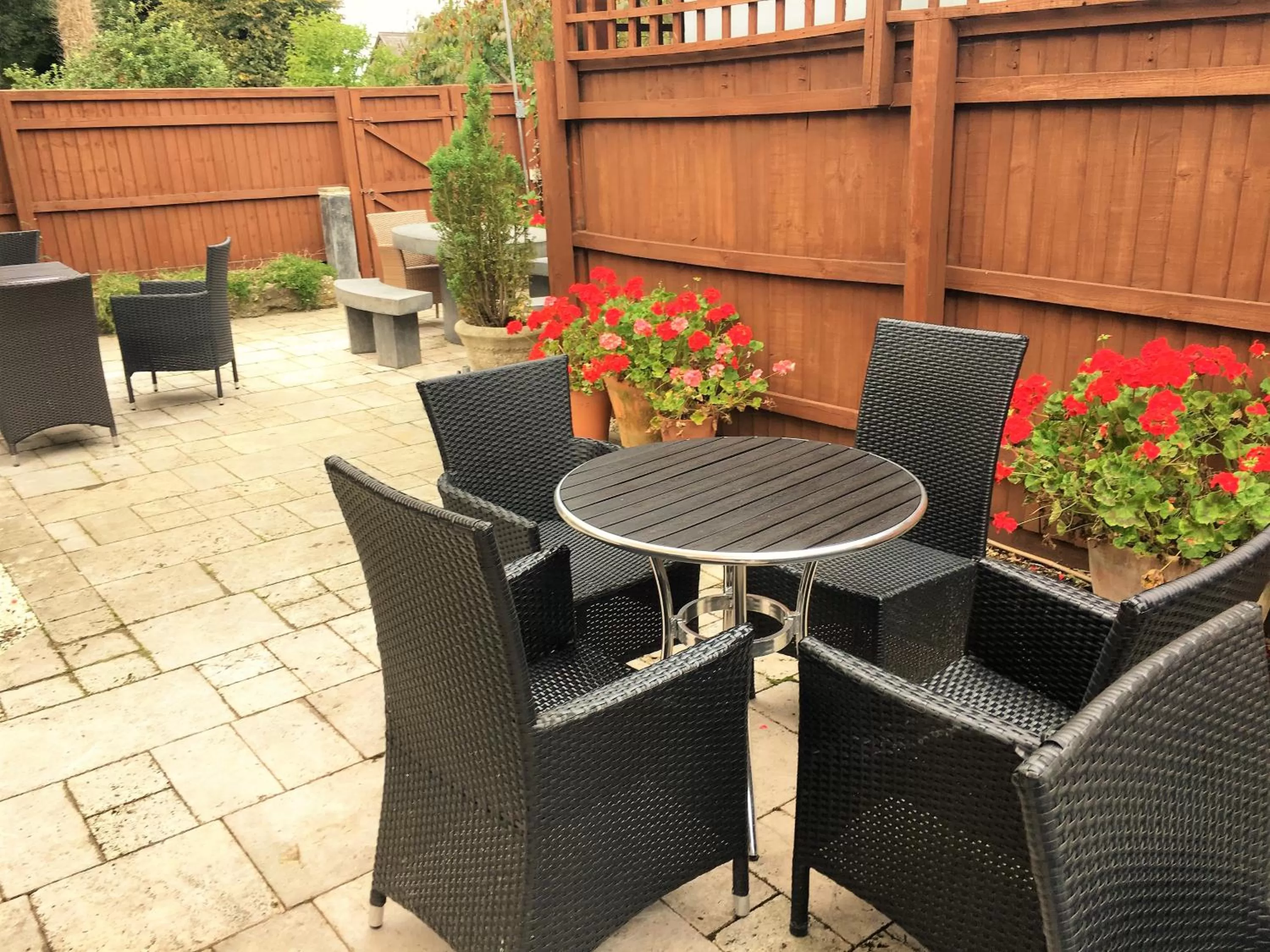 Patio in The Highworth Hotel