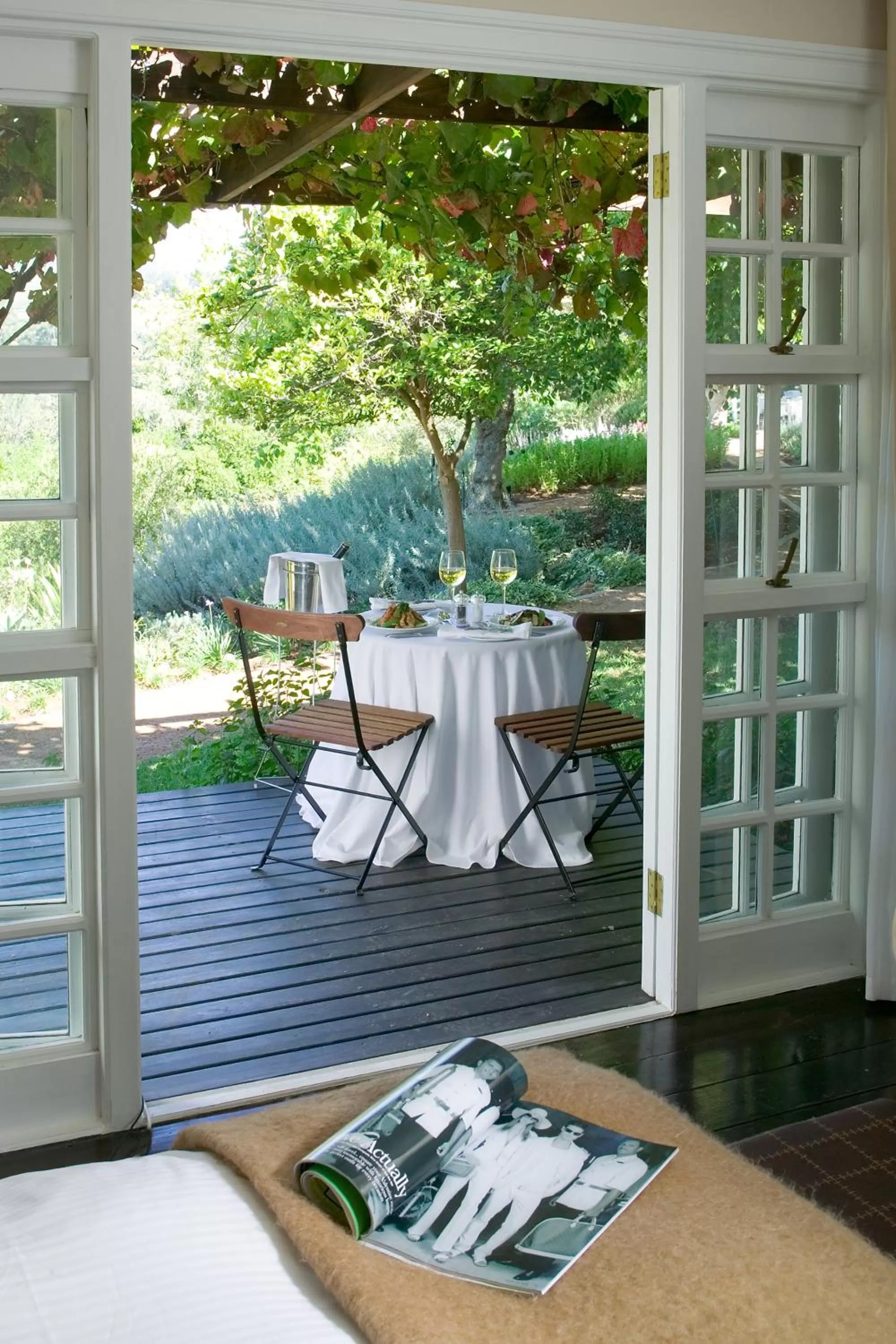 Patio in The Devon Valley Hotel