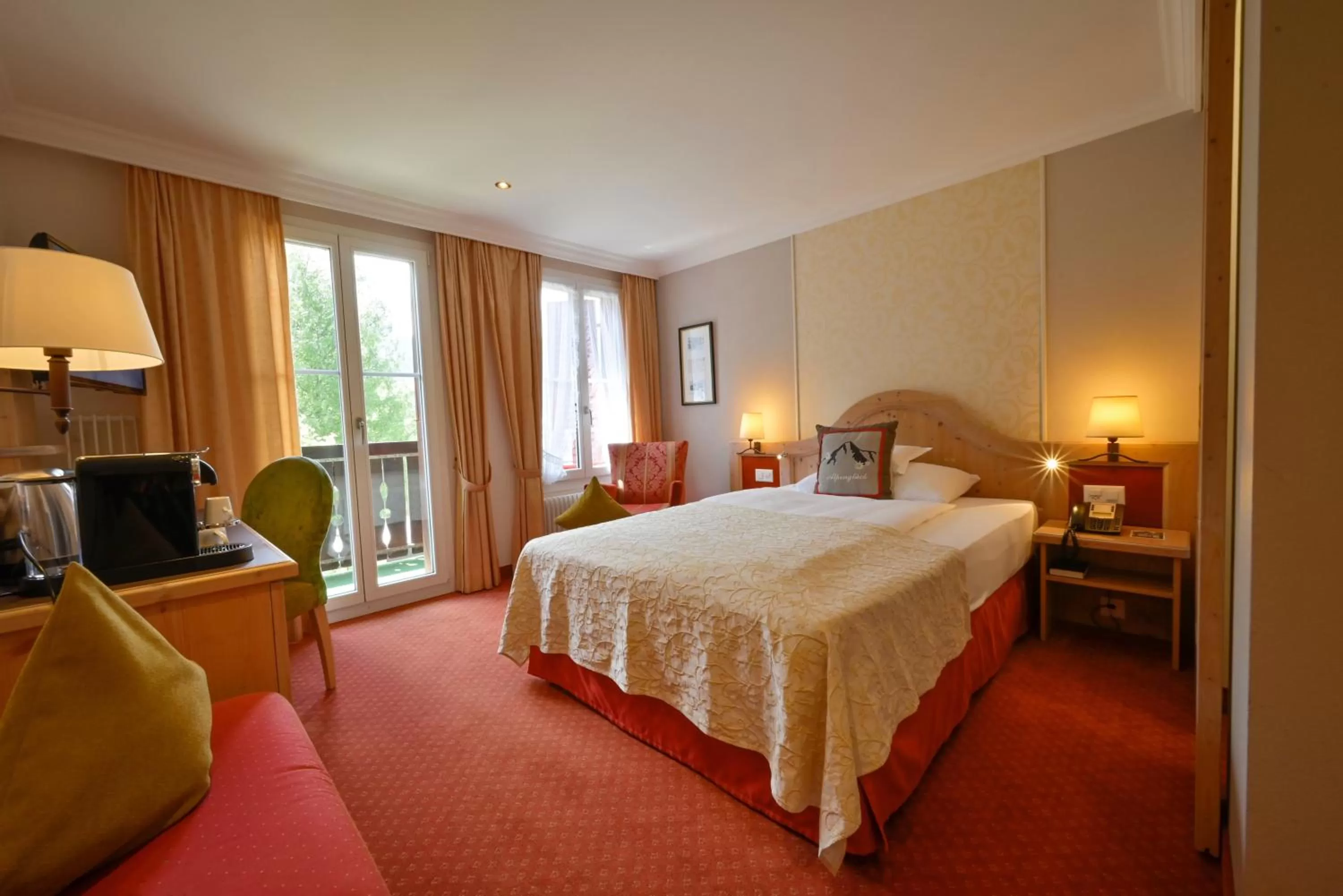 Photo of the whole room, Bed in Romantik Hotel Schweizerhof