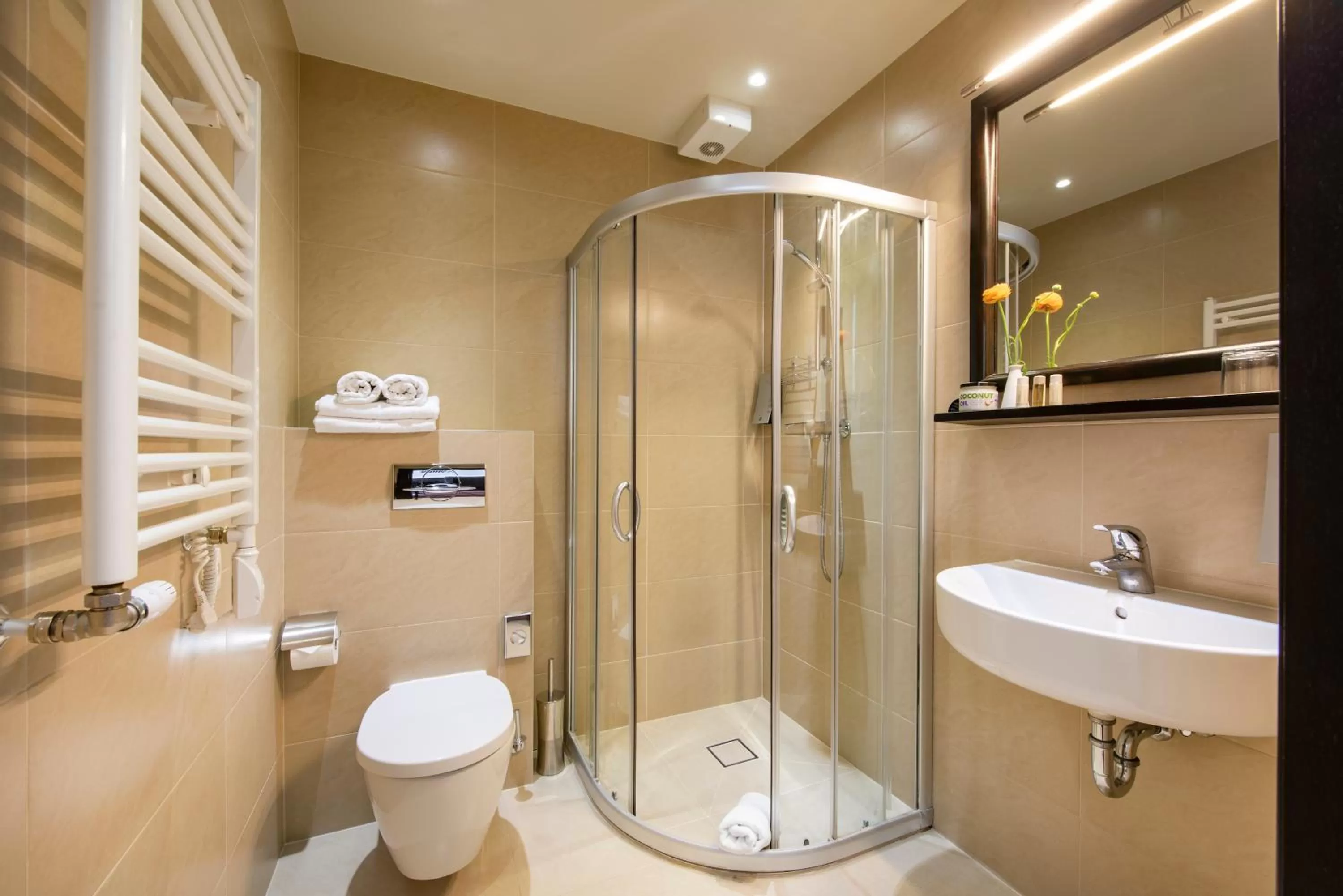 Shower in Amberton Cathedral Square Hotel Vilnius